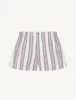 The Boxer: Linen, Mocha and Black Multi Stripe sold by With Nothing Underneath