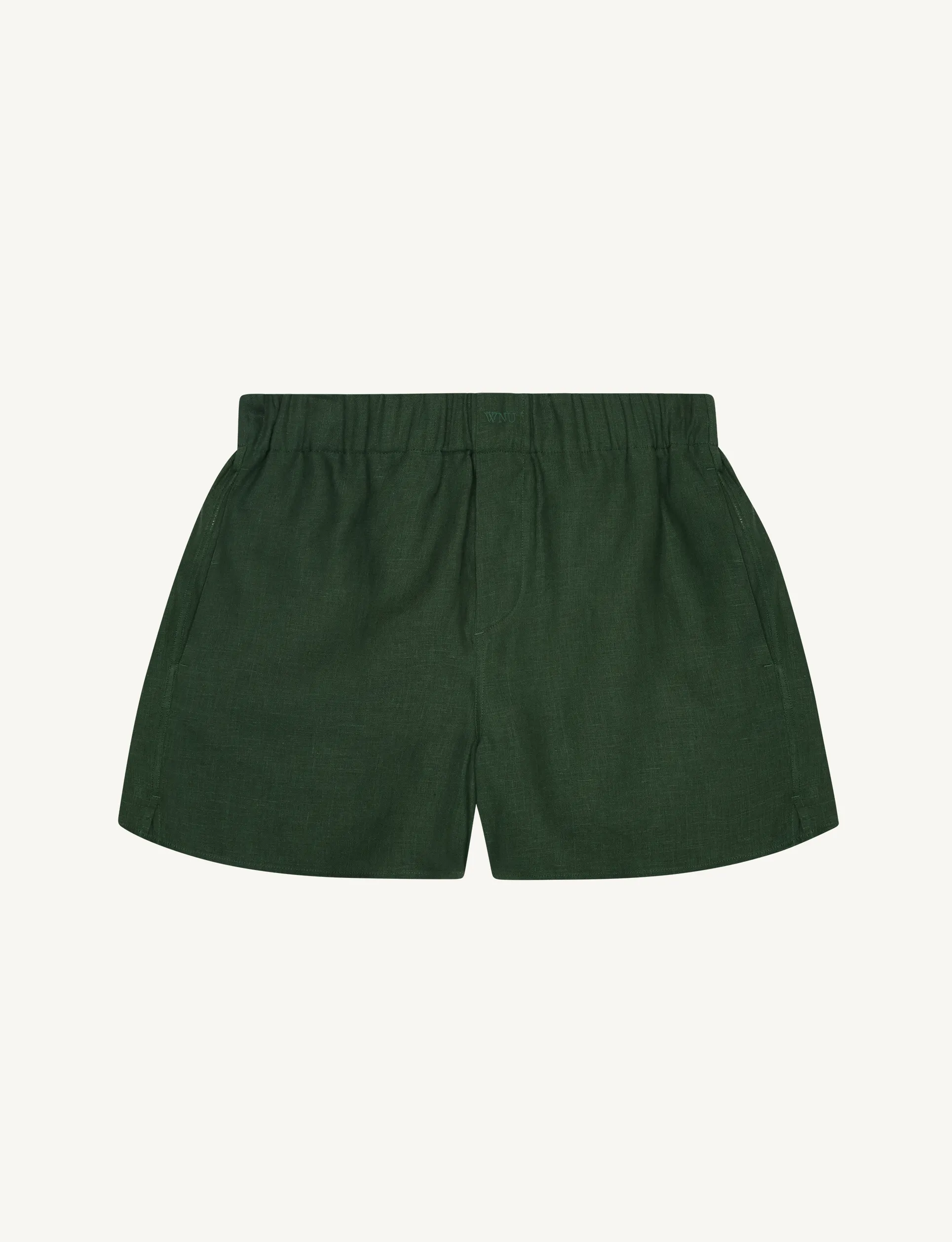 The Boxer: Linen, Hunter Green sold by With Nothing Underneath product image thumbnail 2