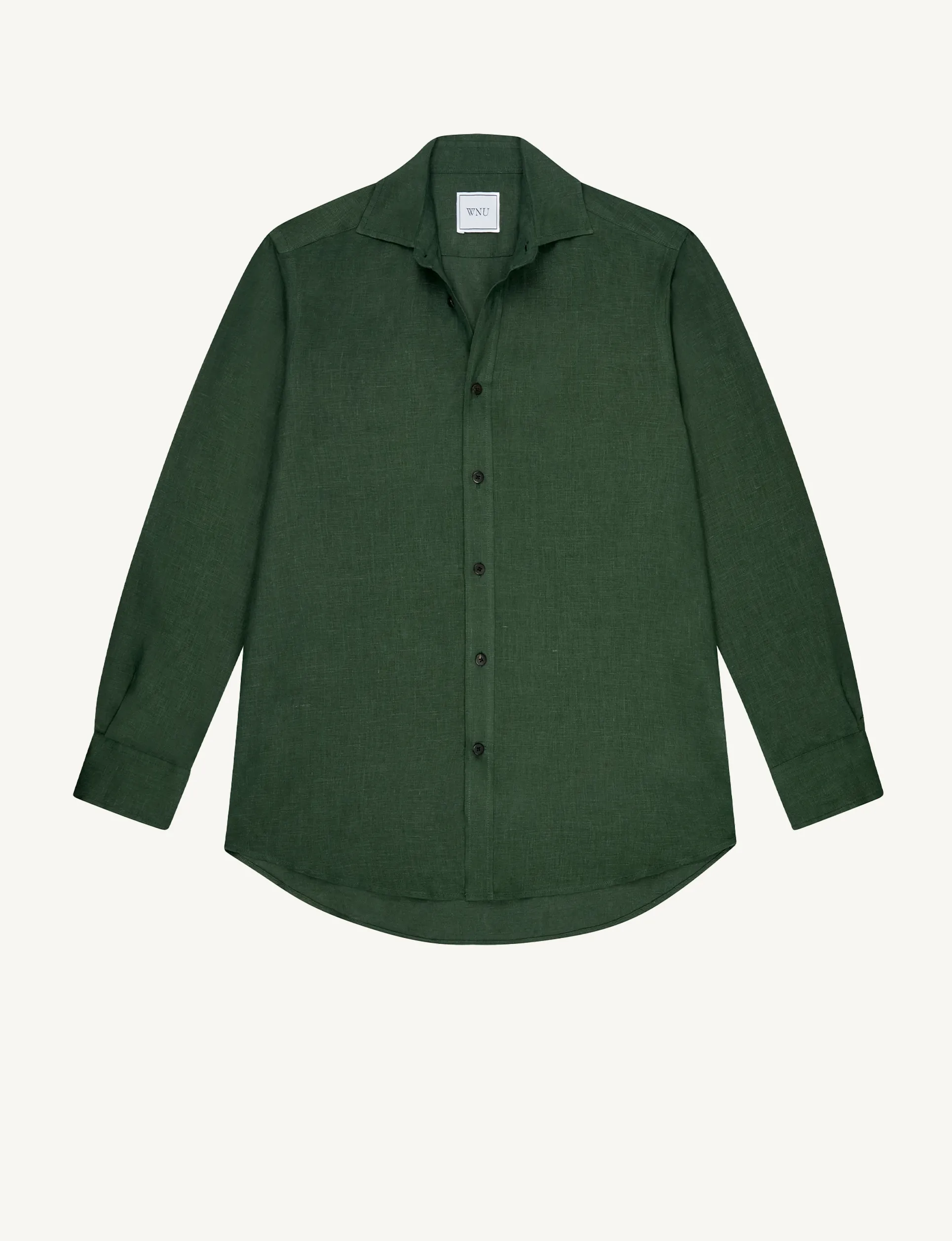 The Boyfriend: Linen, Hunter Green sold by With Nothing Underneath product image thumbnail 3