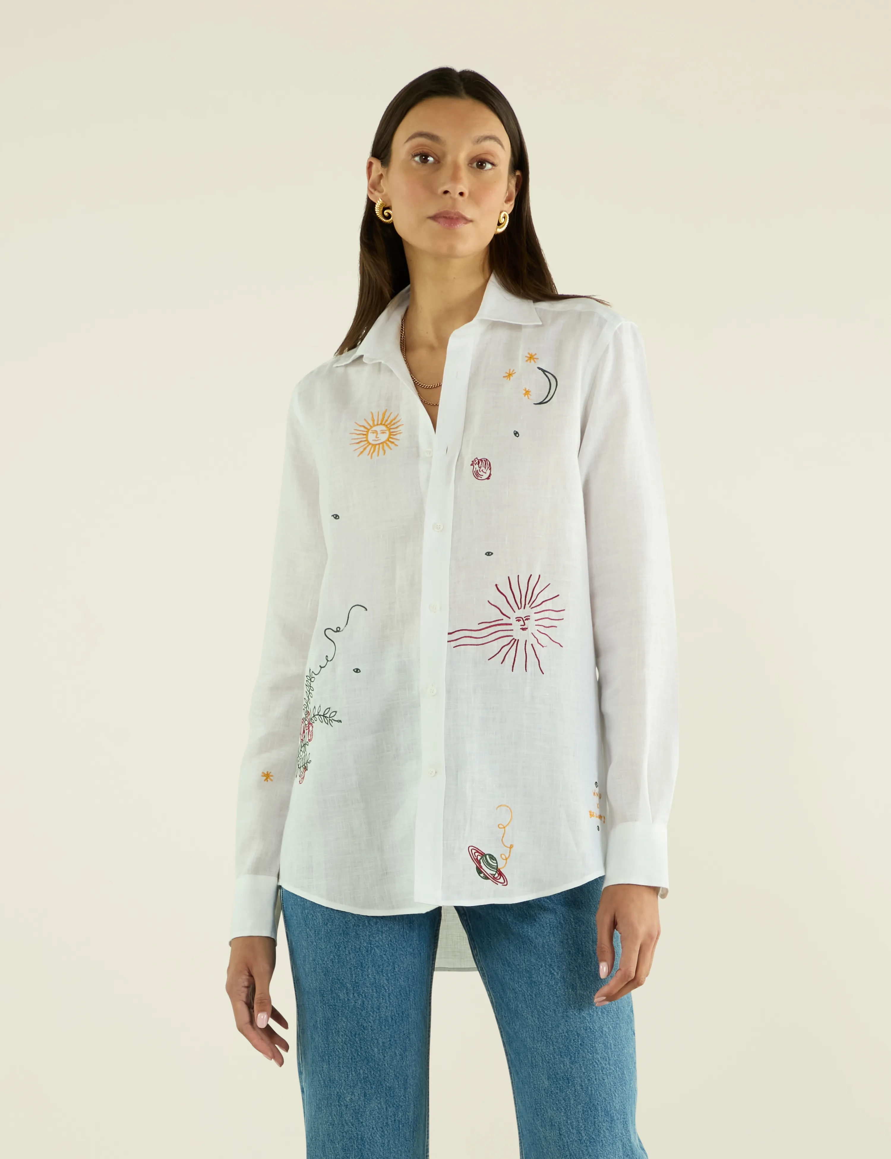 The Boyfriend: Linen, White x Bellamy Jean sold by With Nothing Underneath product image thumbnail 2