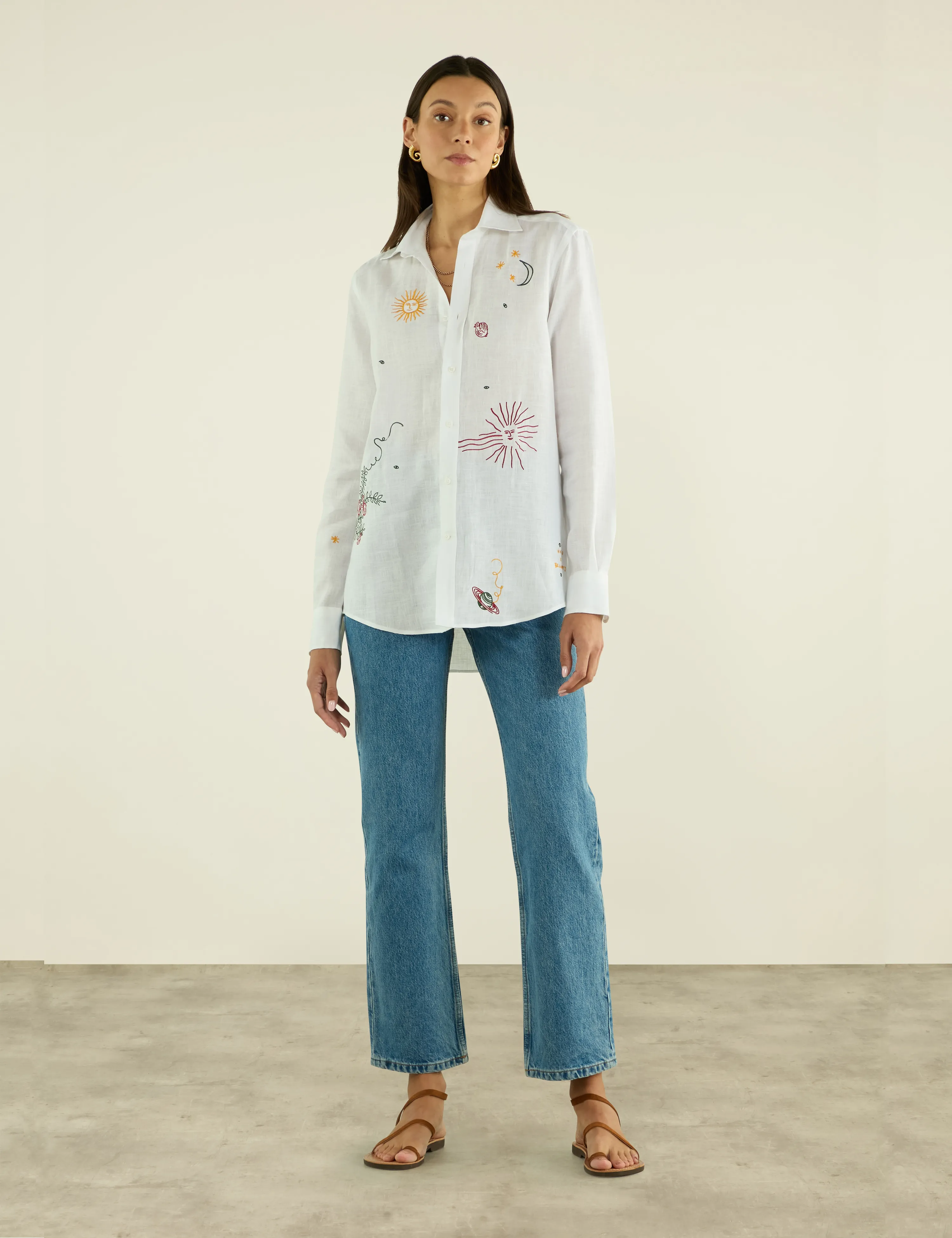 The Boyfriend: Linen, White x Bellamy Jean sold by With Nothing Underneath product image thumbnail 4