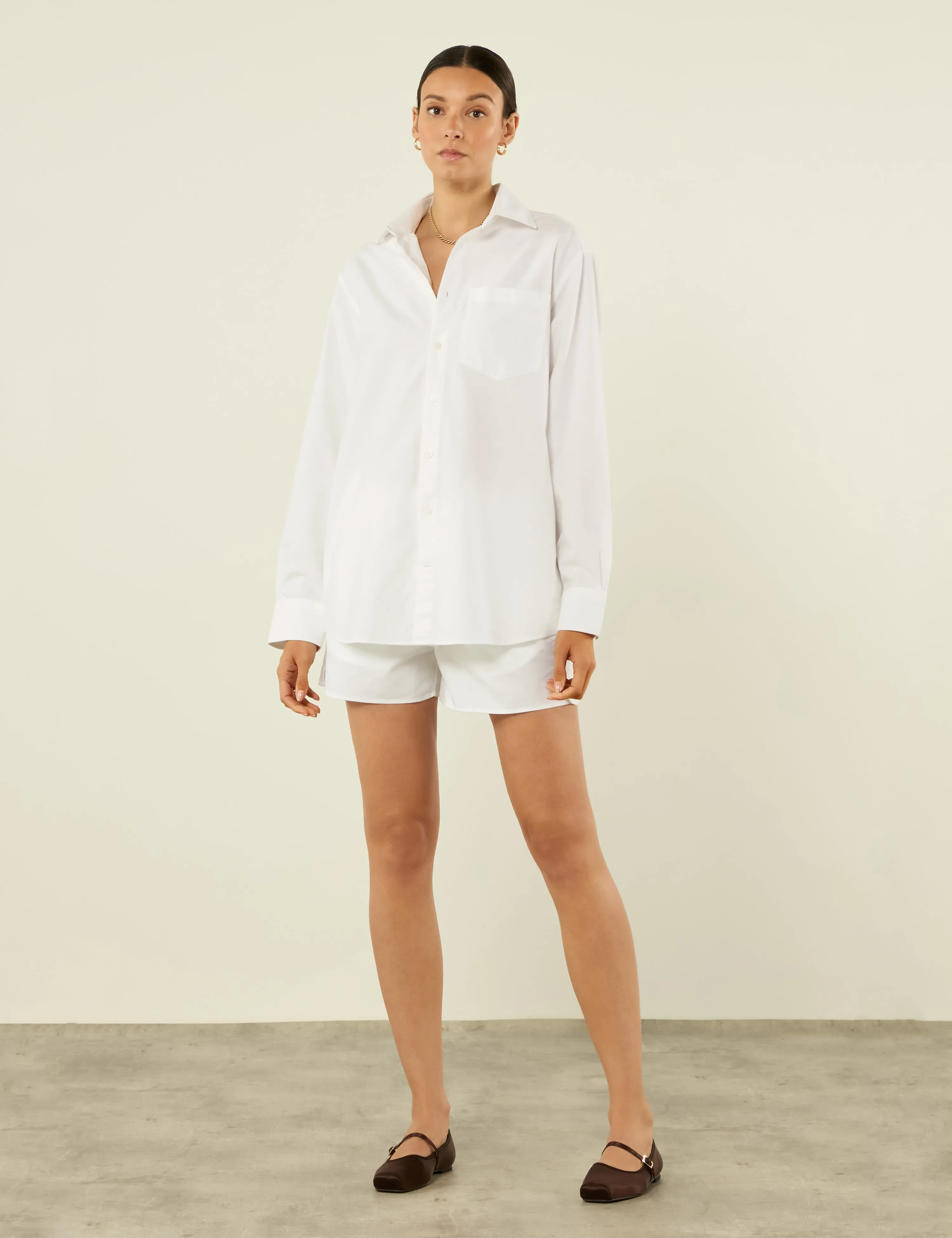 The Classic: Oxford Shirt & Boxer Set, White sold by With Nothing Underneath product image thumbnail 2