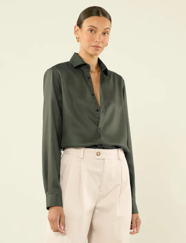 The Classic: TENCEL™ Lyocell, Khaki sold by With Nothing Underneath