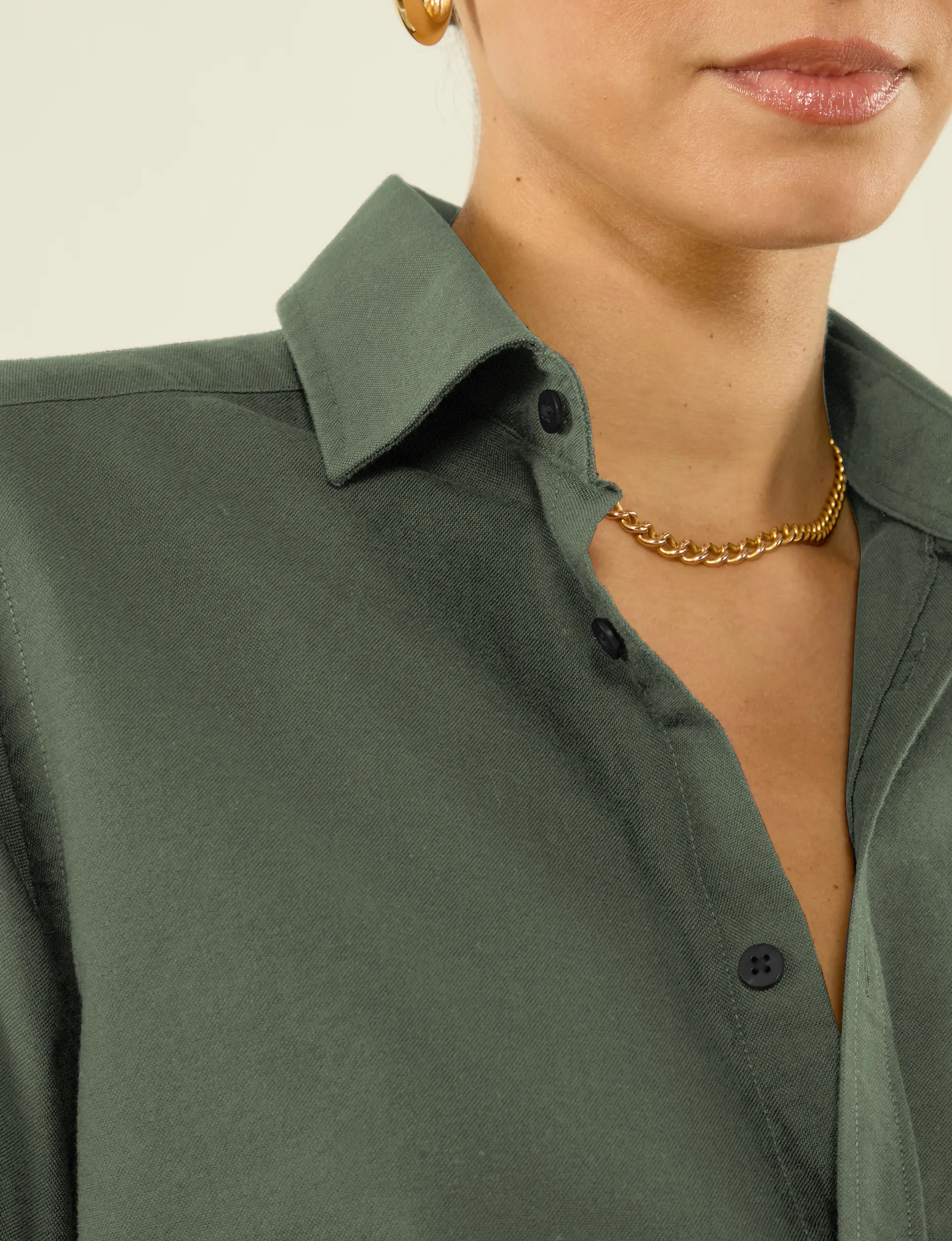 The Classic: Oxford, Khaki sold by With Nothing Underneath product image thumbnail 4