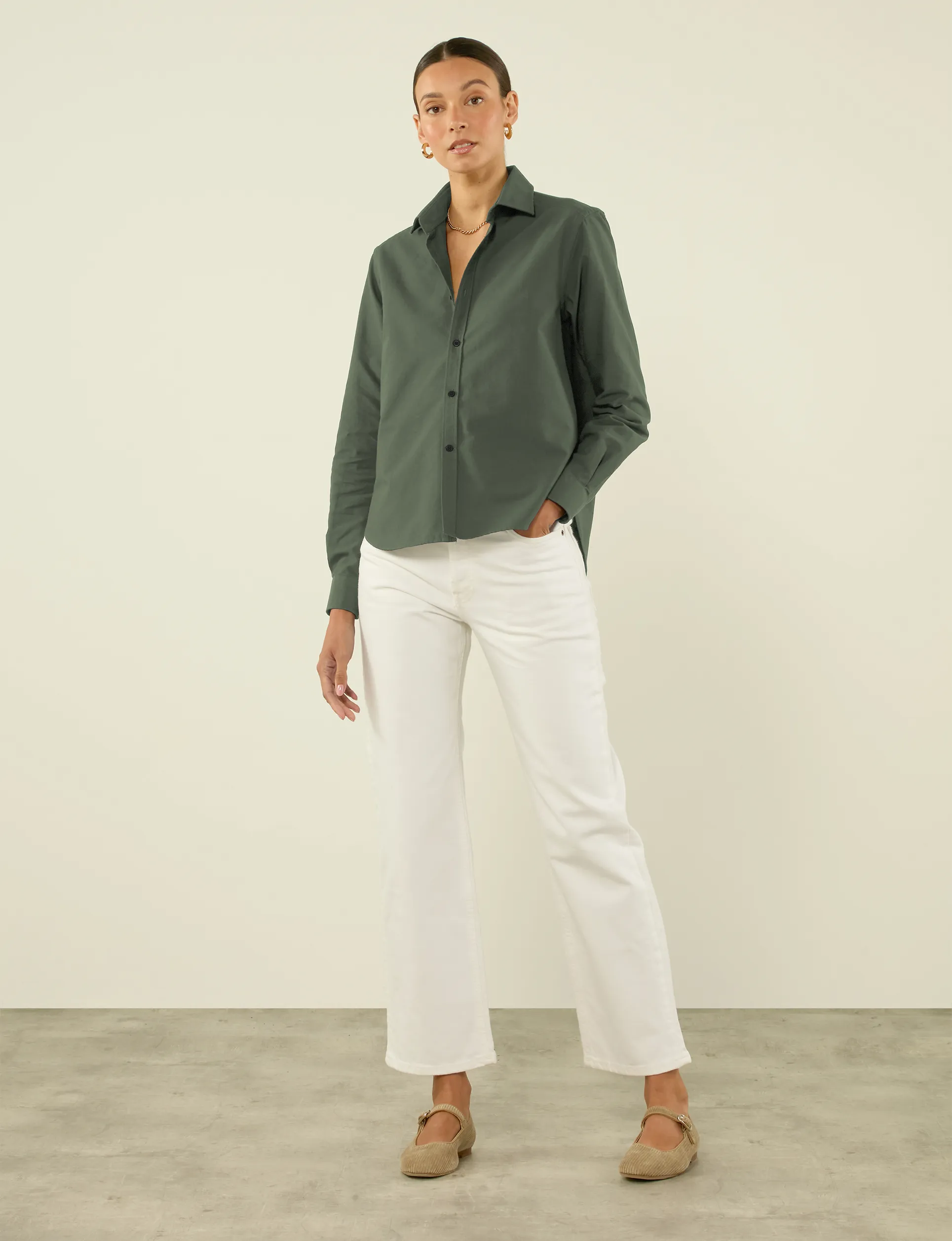 The Classic: Oxford, Khaki sold by With Nothing Underneath product image thumbnail 3