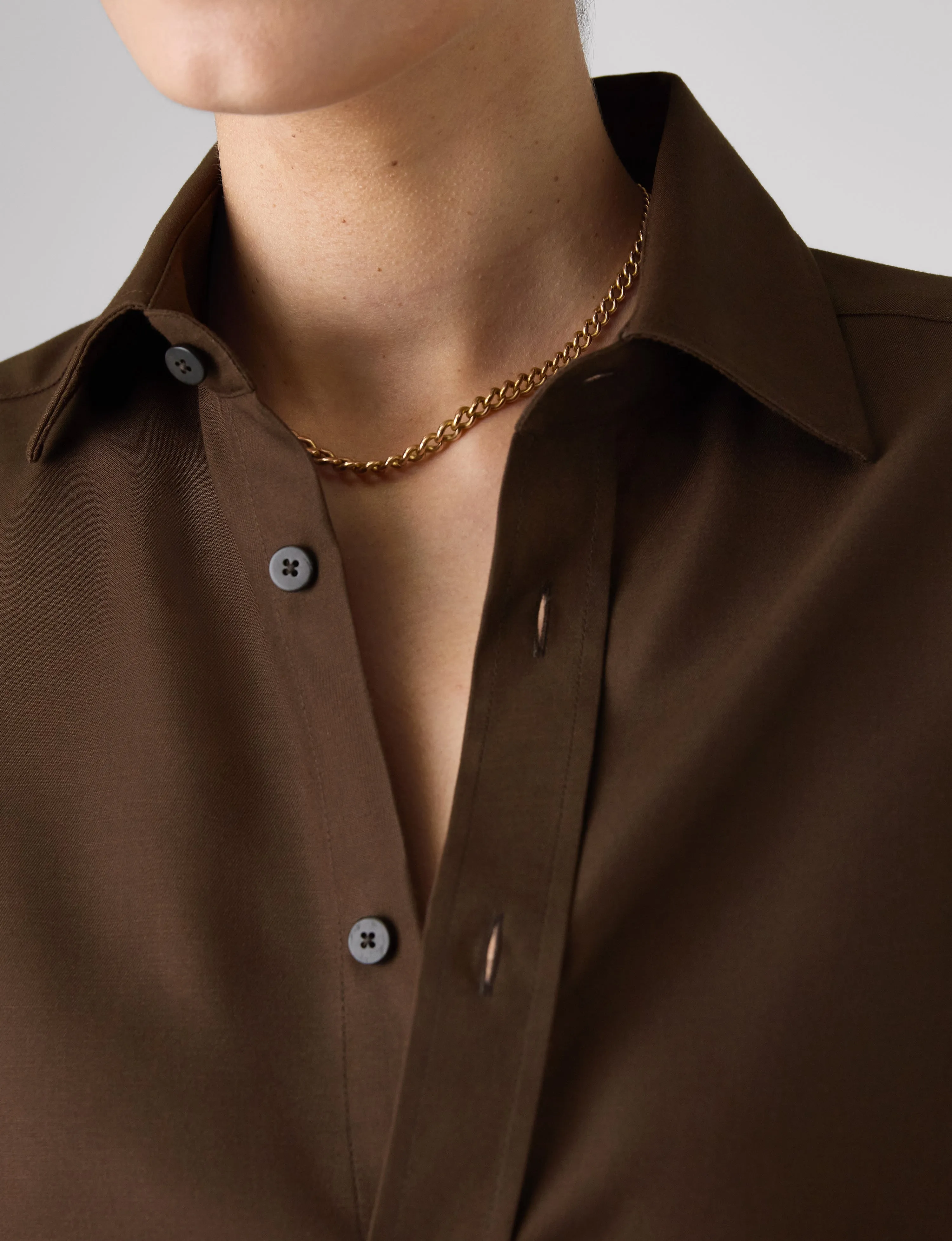 The Boyfriend: TENCEL™ Lyocell, Chocolate sold by With Nothing Underneath product image thumbnail 5