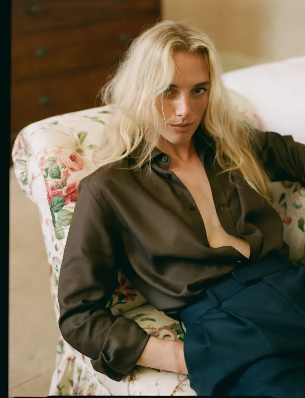 The Boyfriend: TENCEL™ Lyocell, Chocolate sold by With Nothing Underneath