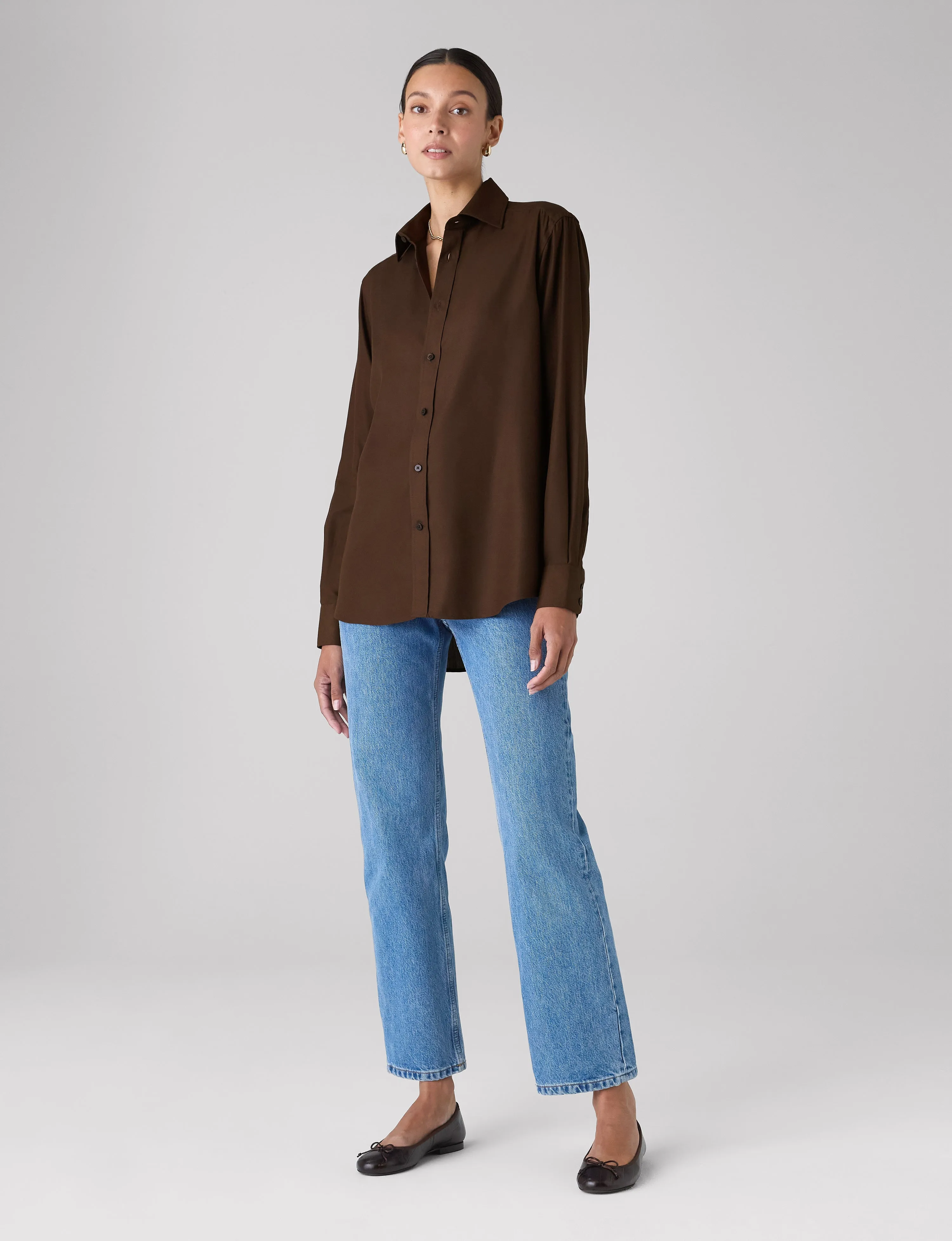 The Boyfriend: TENCEL™ Lyocell, Chocolate sold by With Nothing Underneath product image thumbnail 4