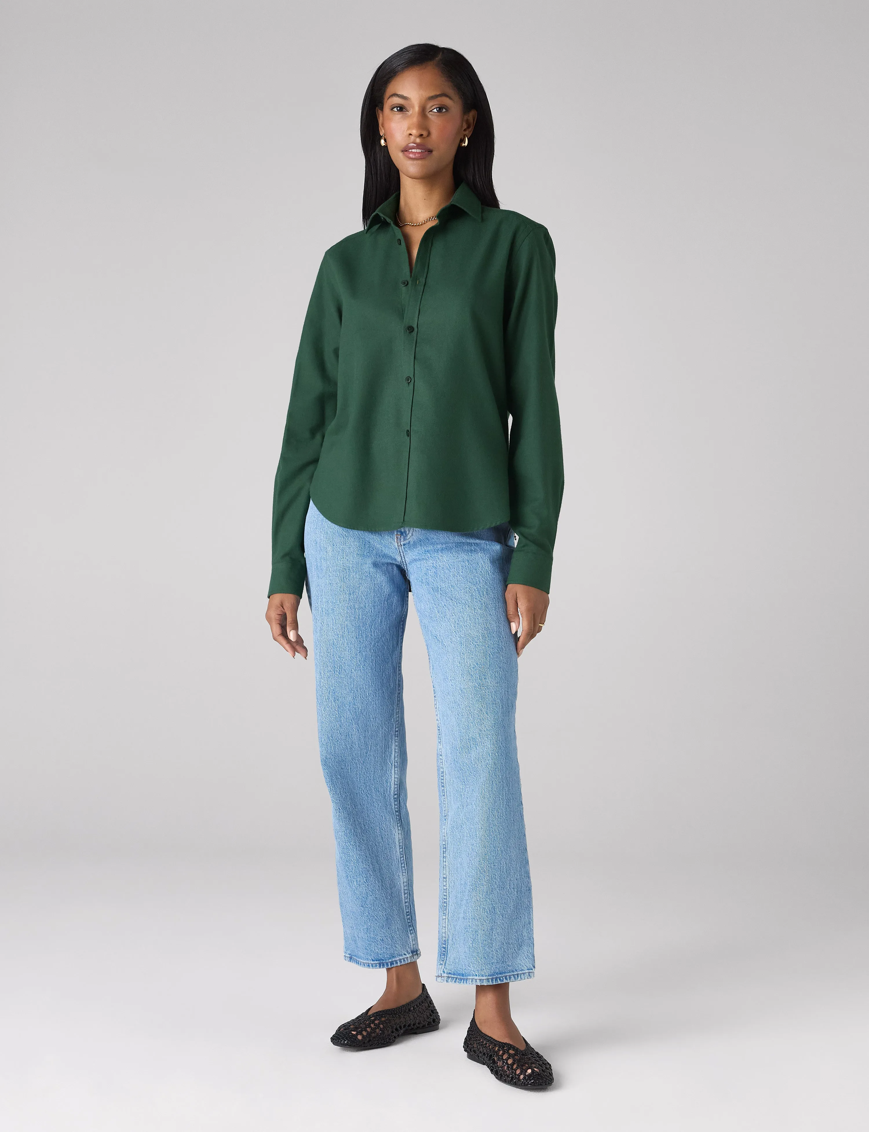 The Classic: Fine Brushed, Dark Khaki sold by With Nothing Underneath product image thumbnail 3