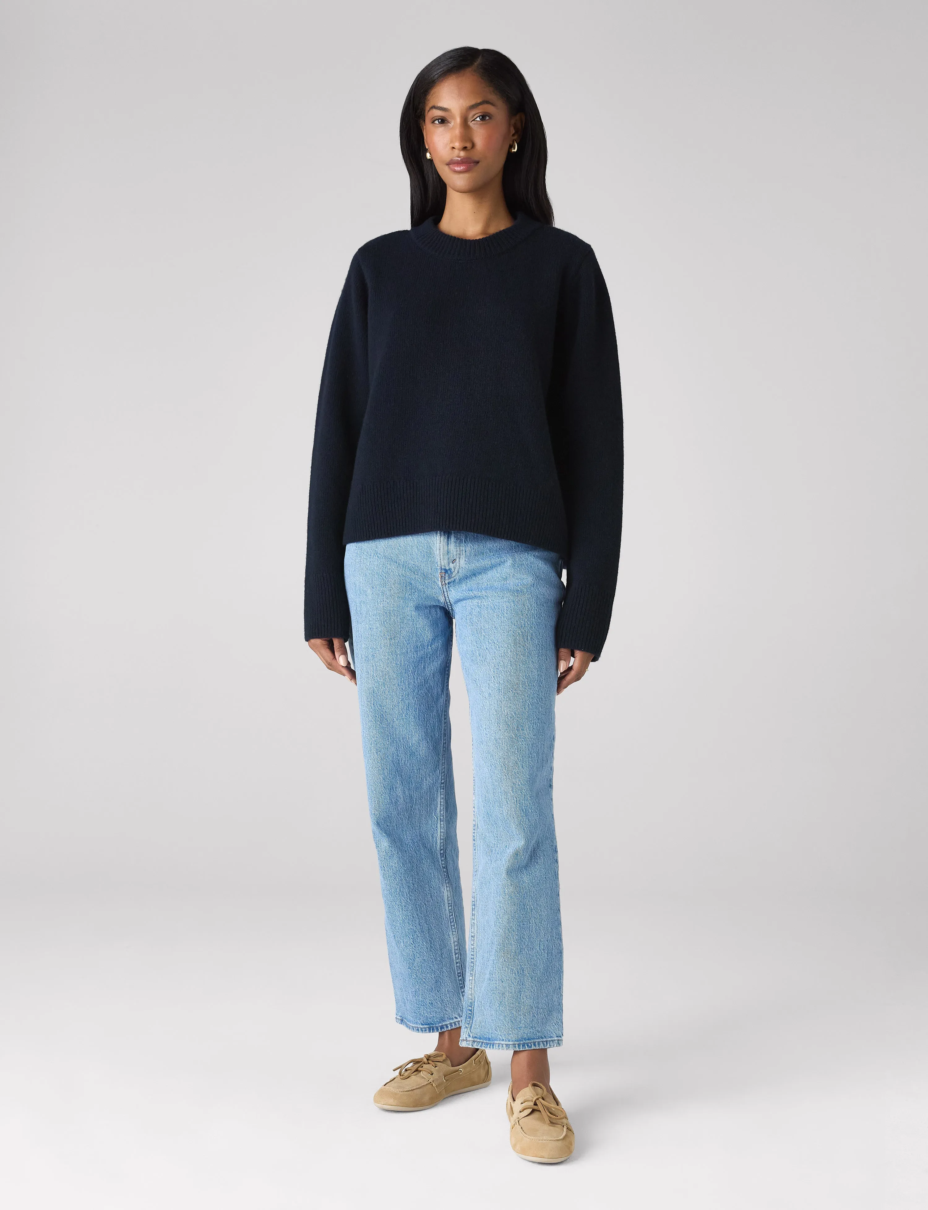 Devon Jumper: Wool, Navy Blue sold by With Nothing Underneath product image thumbnail 5