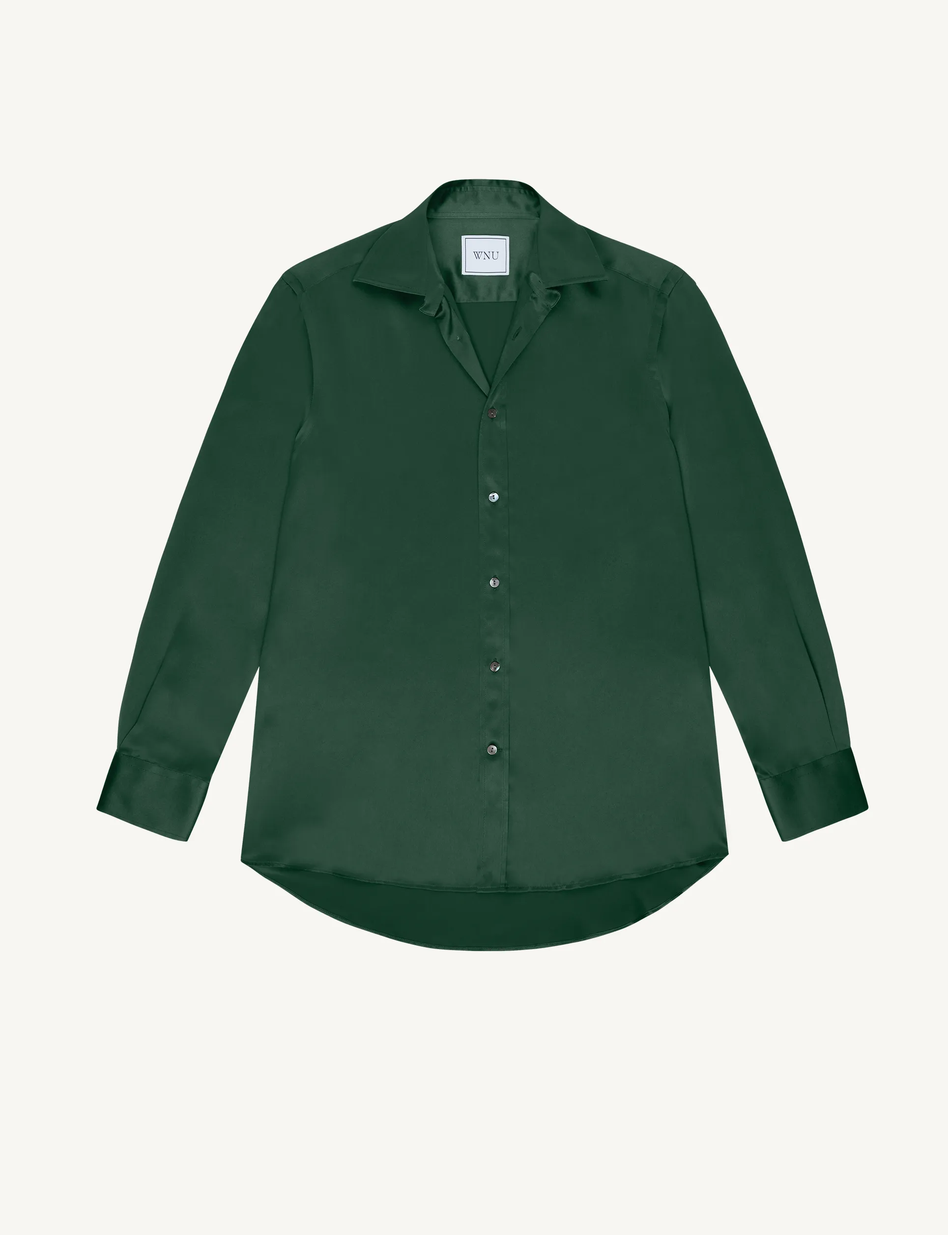 The Boyfriend: Silk Satin, Emerald Green sold by With Nothing Underneath product image thumbnail 2