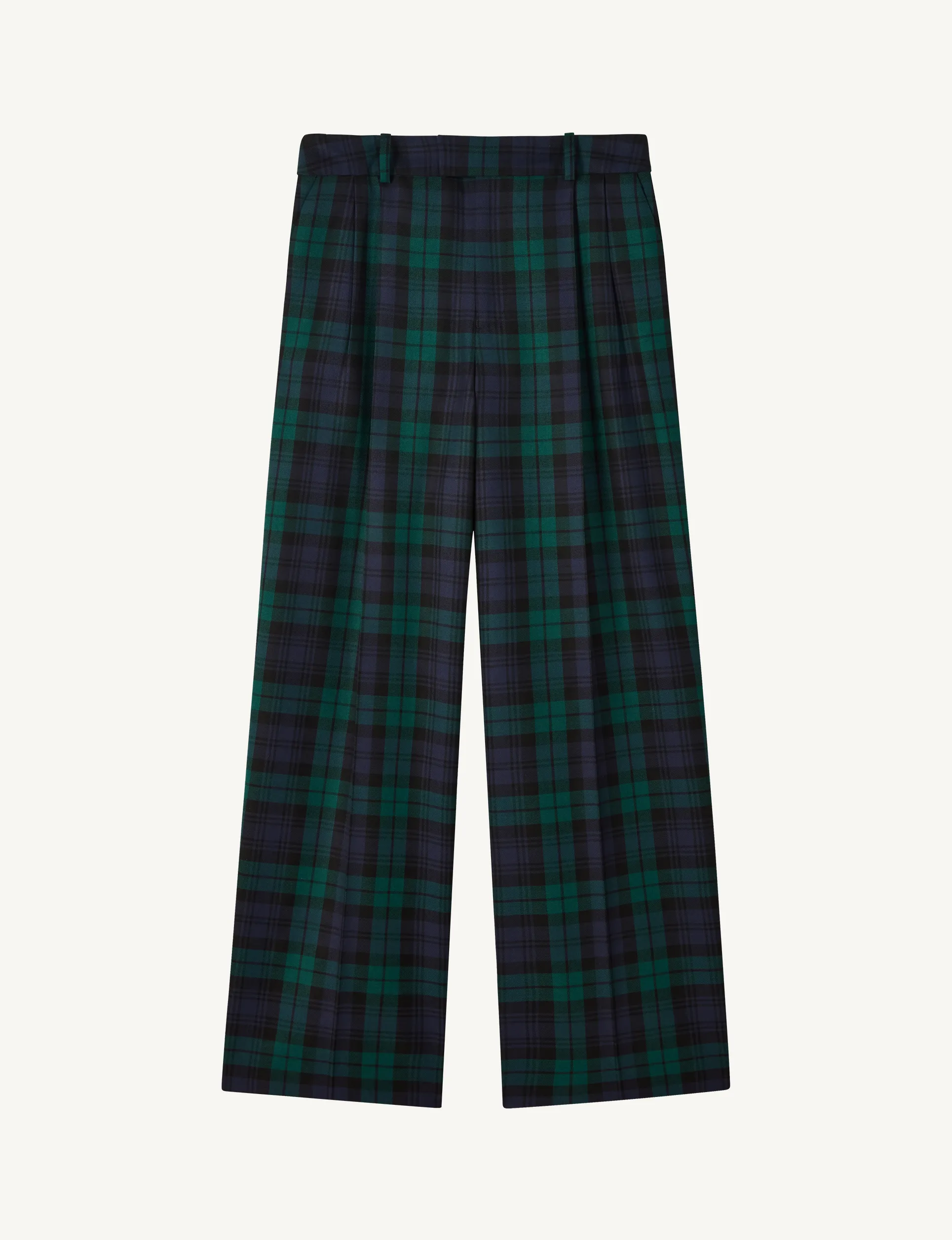 Rampling Trouser: Wool, Heritage Green Check sold by With Nothing Underneath