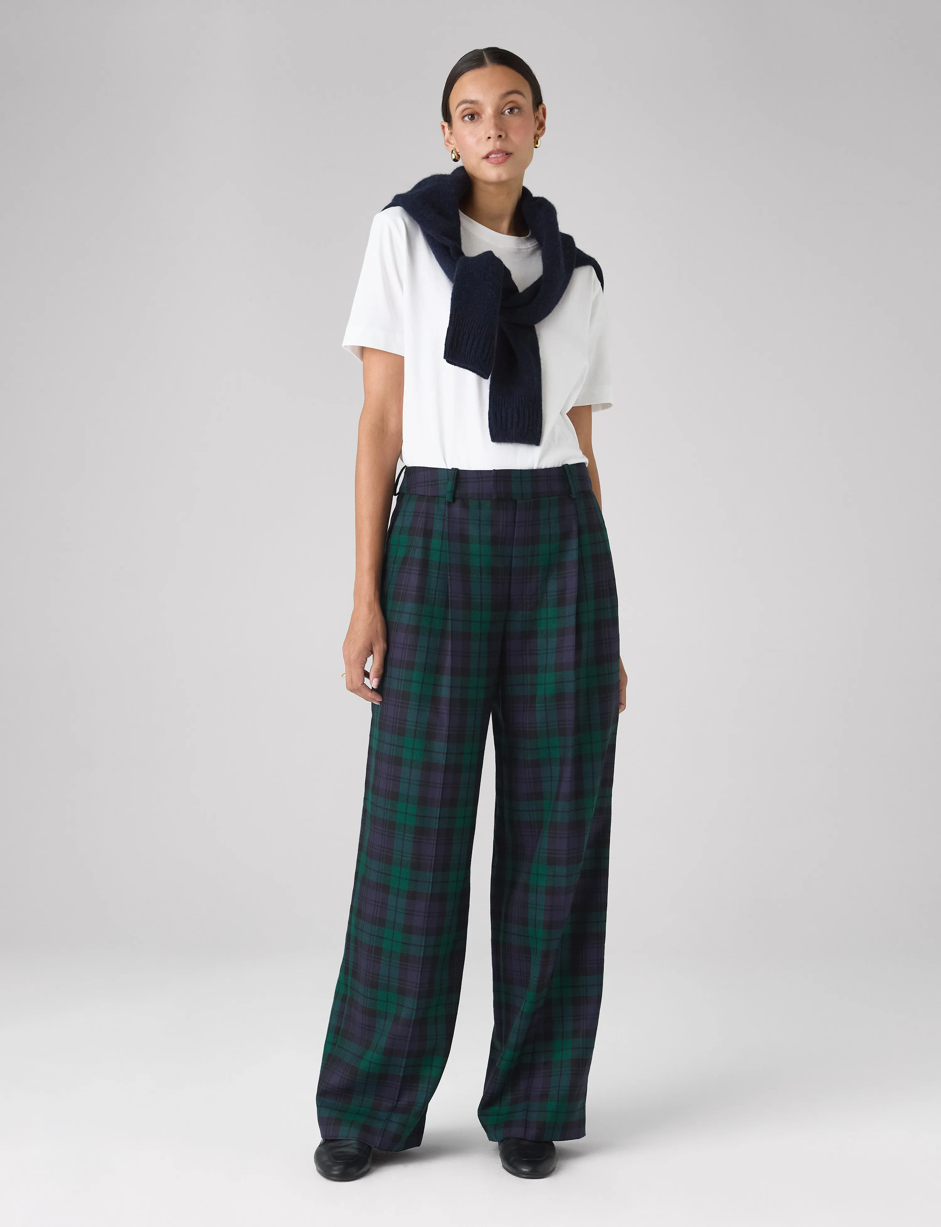 Rampling Trouser: Wool, Heritage Green Check sold by With Nothing Underneath product image thumbnail 3