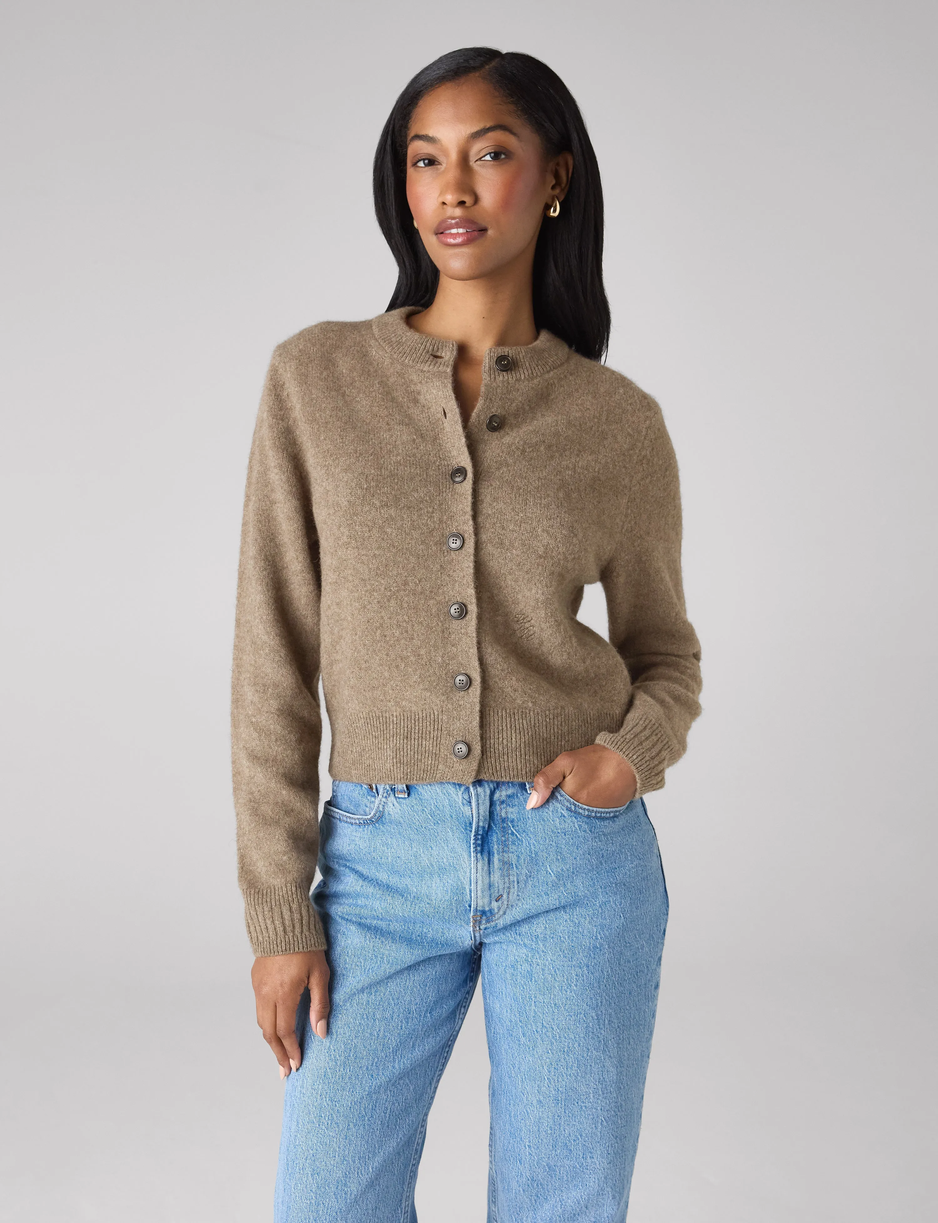 Jura Cardigan: Yak Wool, Coffee sold by With Nothing Underneath product image thumbnail 2