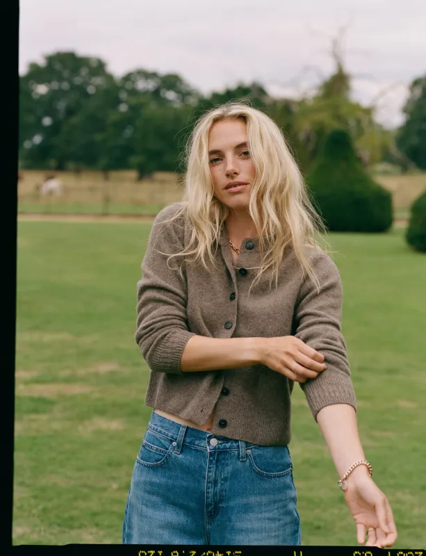 Jura Cardigan: Yak Wool, Coffee sold by With Nothing Underneath