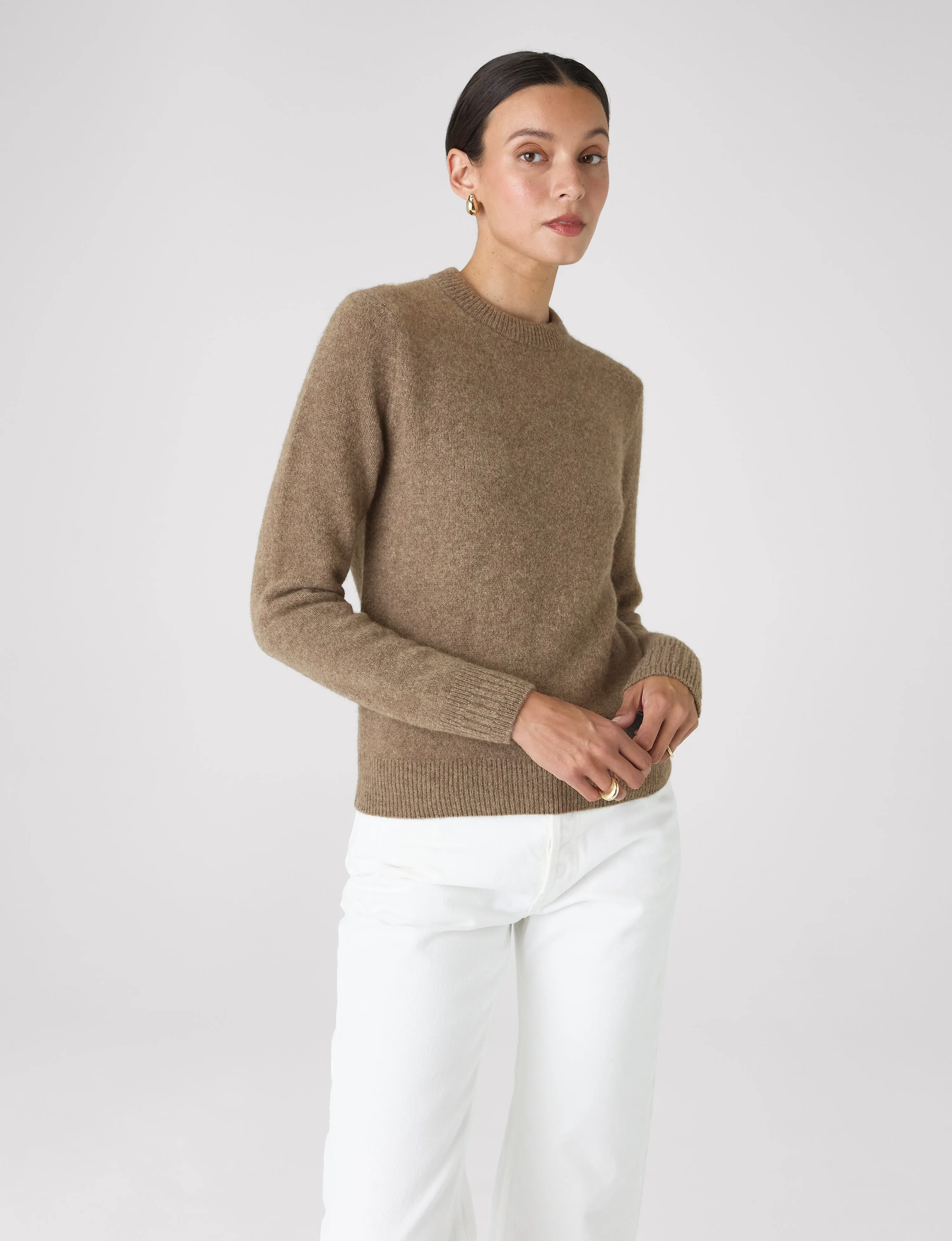 Mull Crew: Yak Wool, Coffee sold by With Nothing Underneath product image thumbnail 2