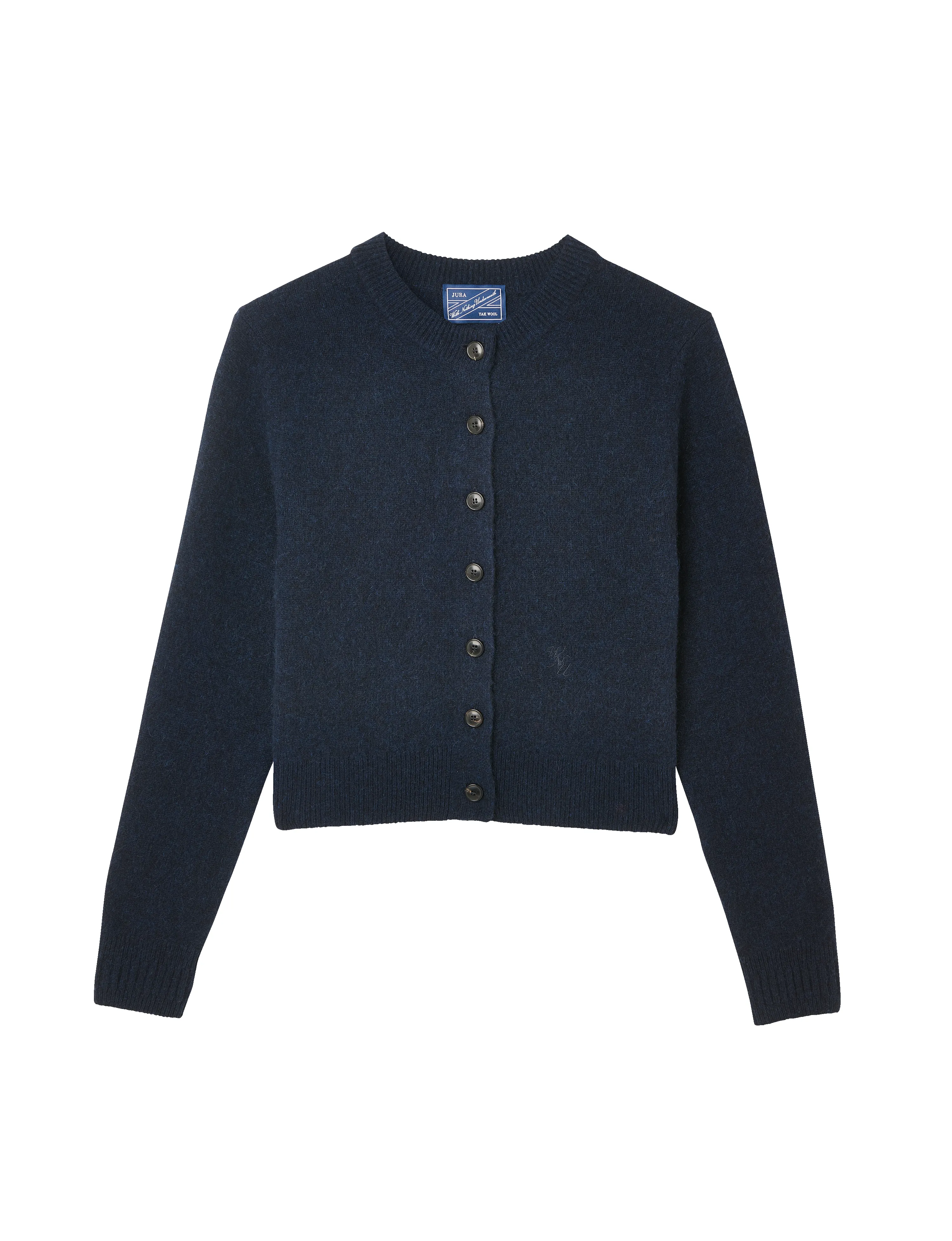 Jura Cardigan: Yak Wool, Navy Blue sold by With Nothing Underneath product image thumbnail 3