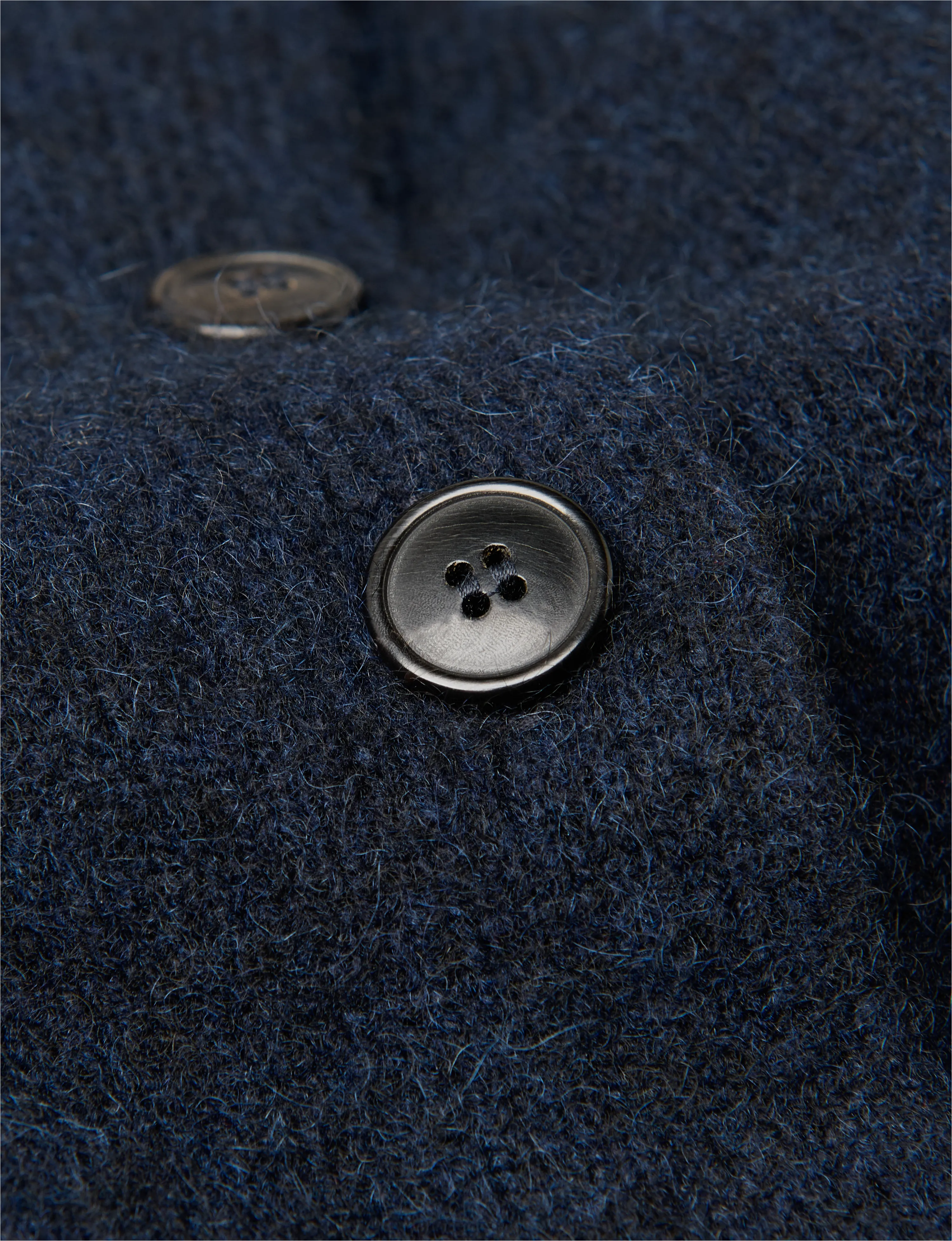 Jura Cardigan: Yak Wool, Navy Blue sold by With Nothing Underneath product image thumbnail 4