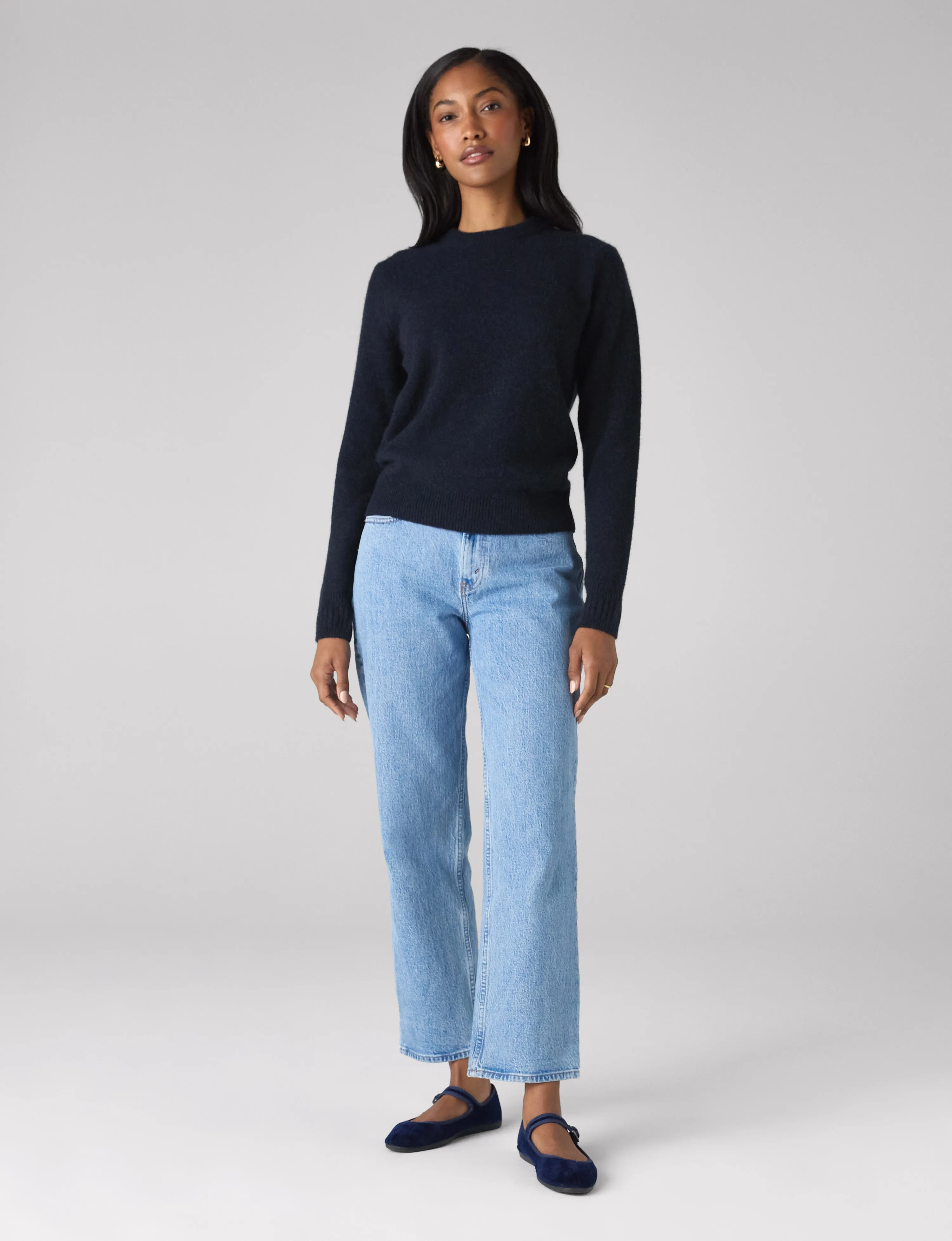 Mull Crew: Yak Wool, Navy Blue sold by With Nothing Underneath product image thumbnail 5