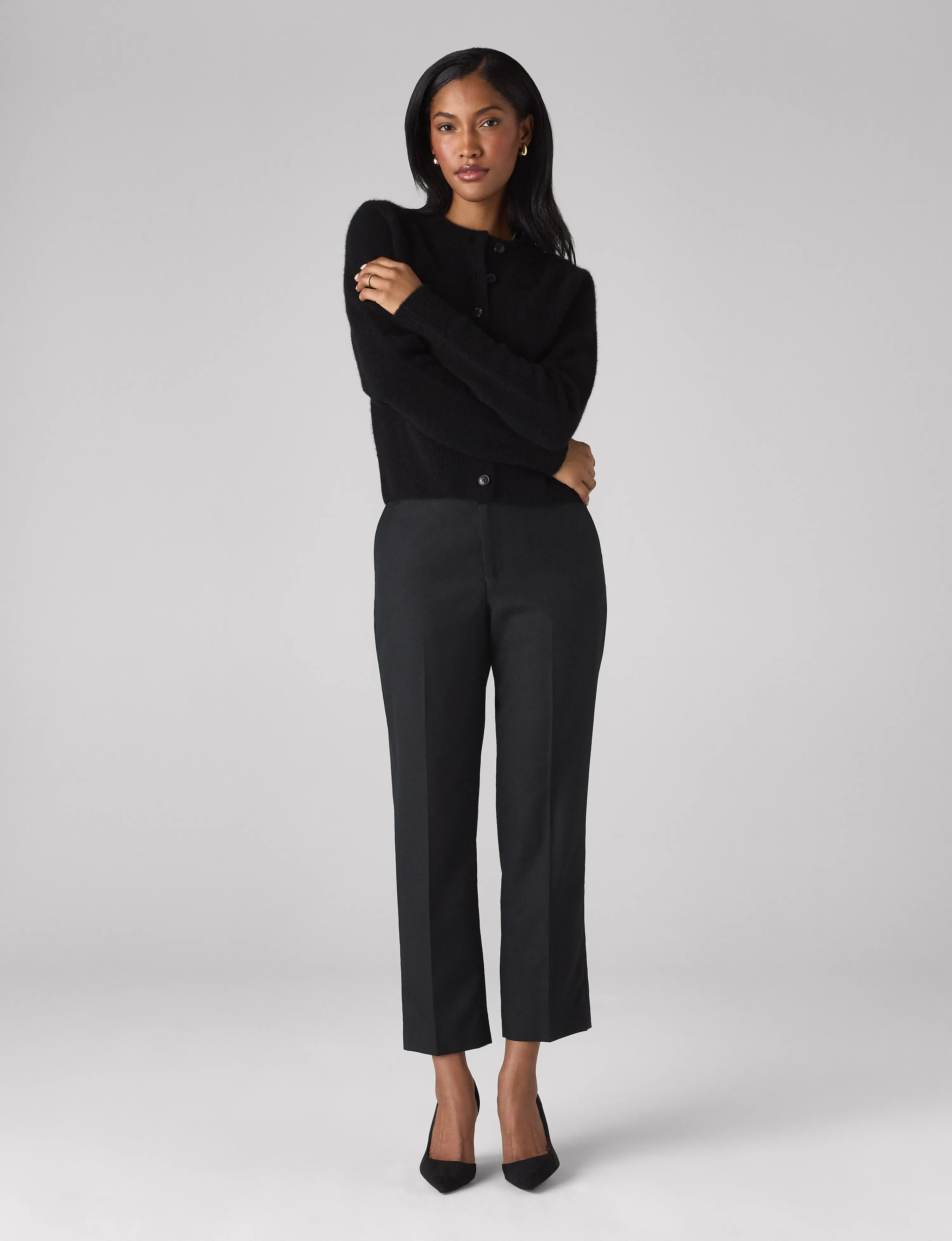 Regent Cigarette Trouser: Wool, Black sold by With Nothing Underneath product image thumbnail 2