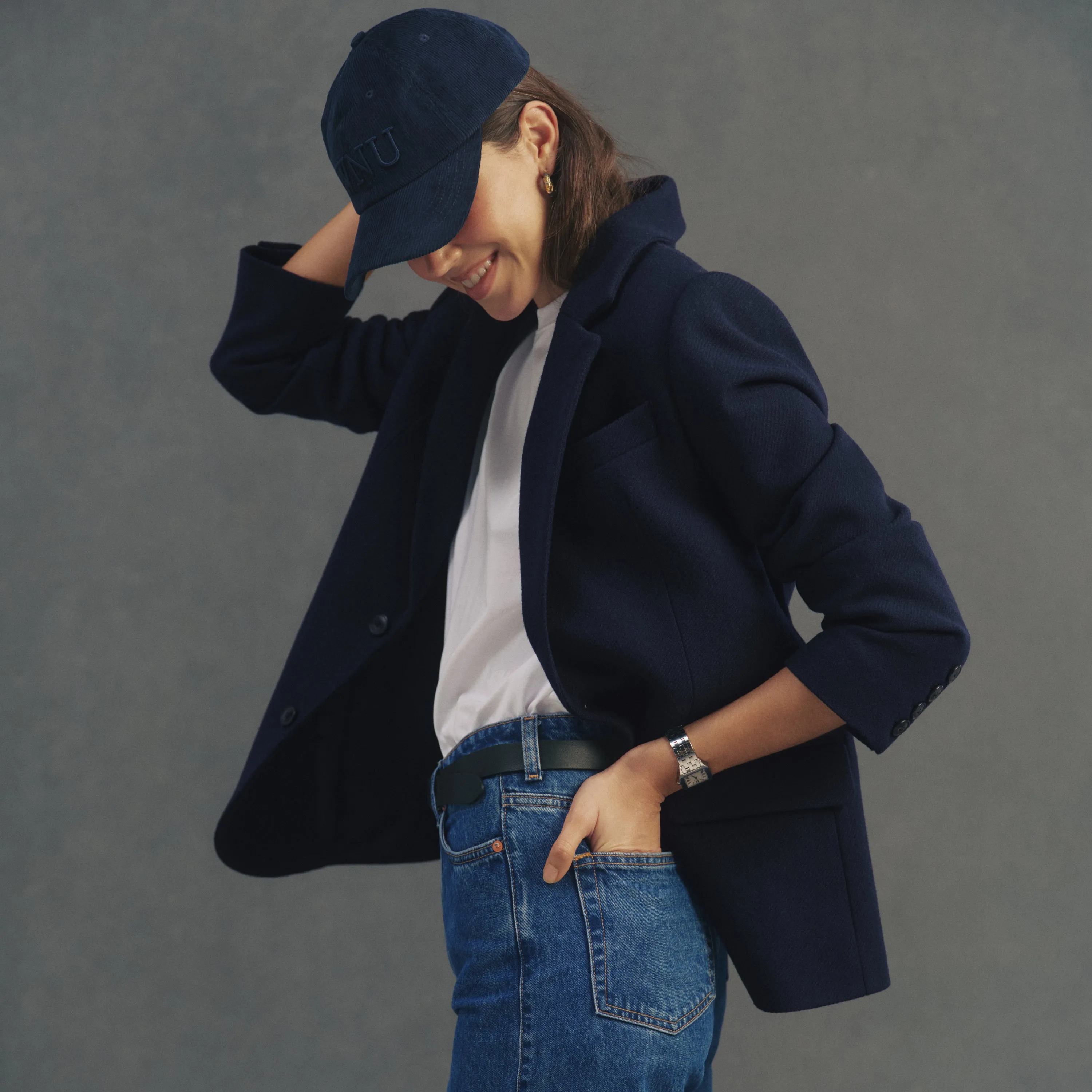 Hutton Blazer: Wool, Navy Blue sold by With Nothing Underneath product image thumbnail 2