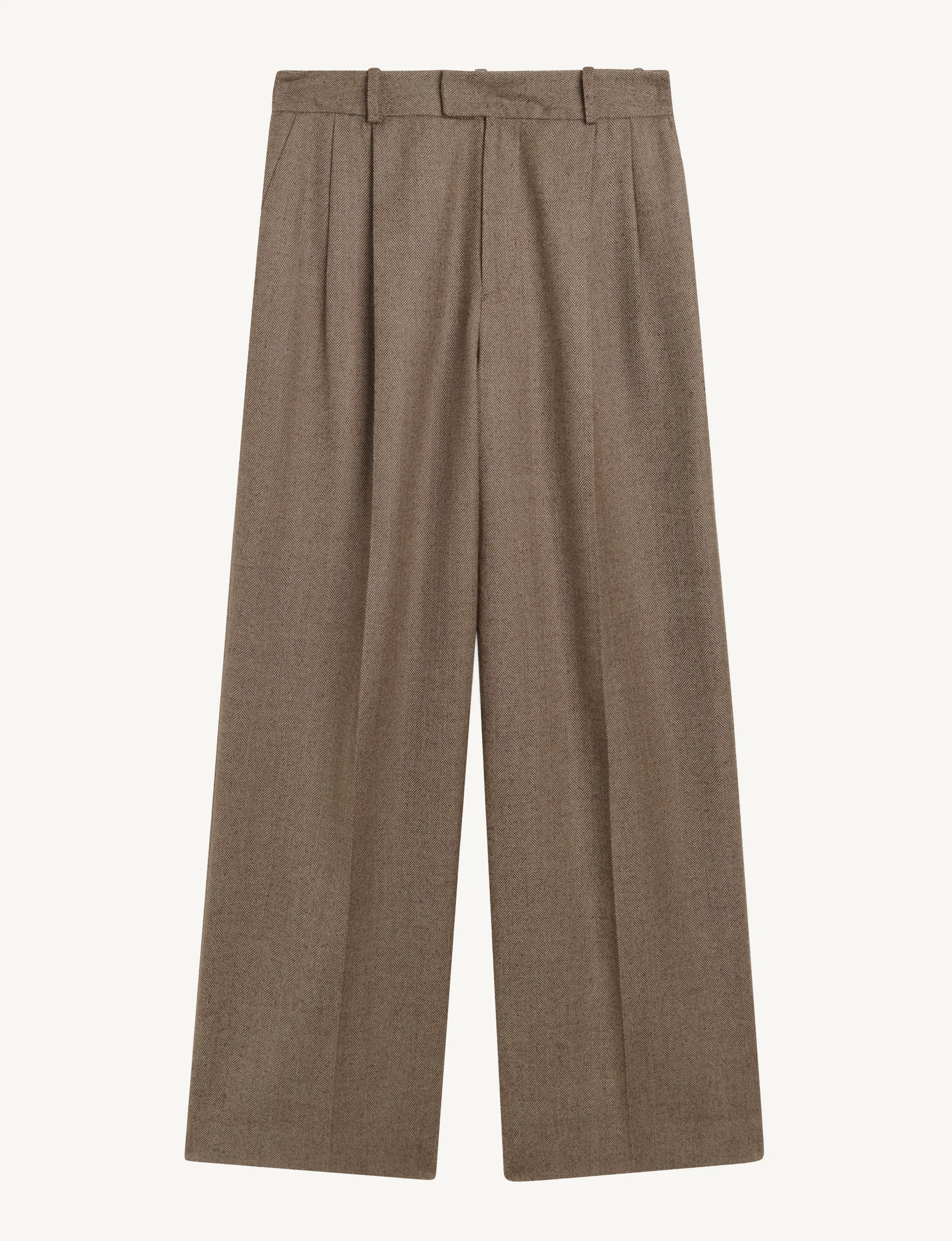 Rampling Trouser: Wool, Coffee Herringbone sold by With Nothing Underneath product image thumbnail 3