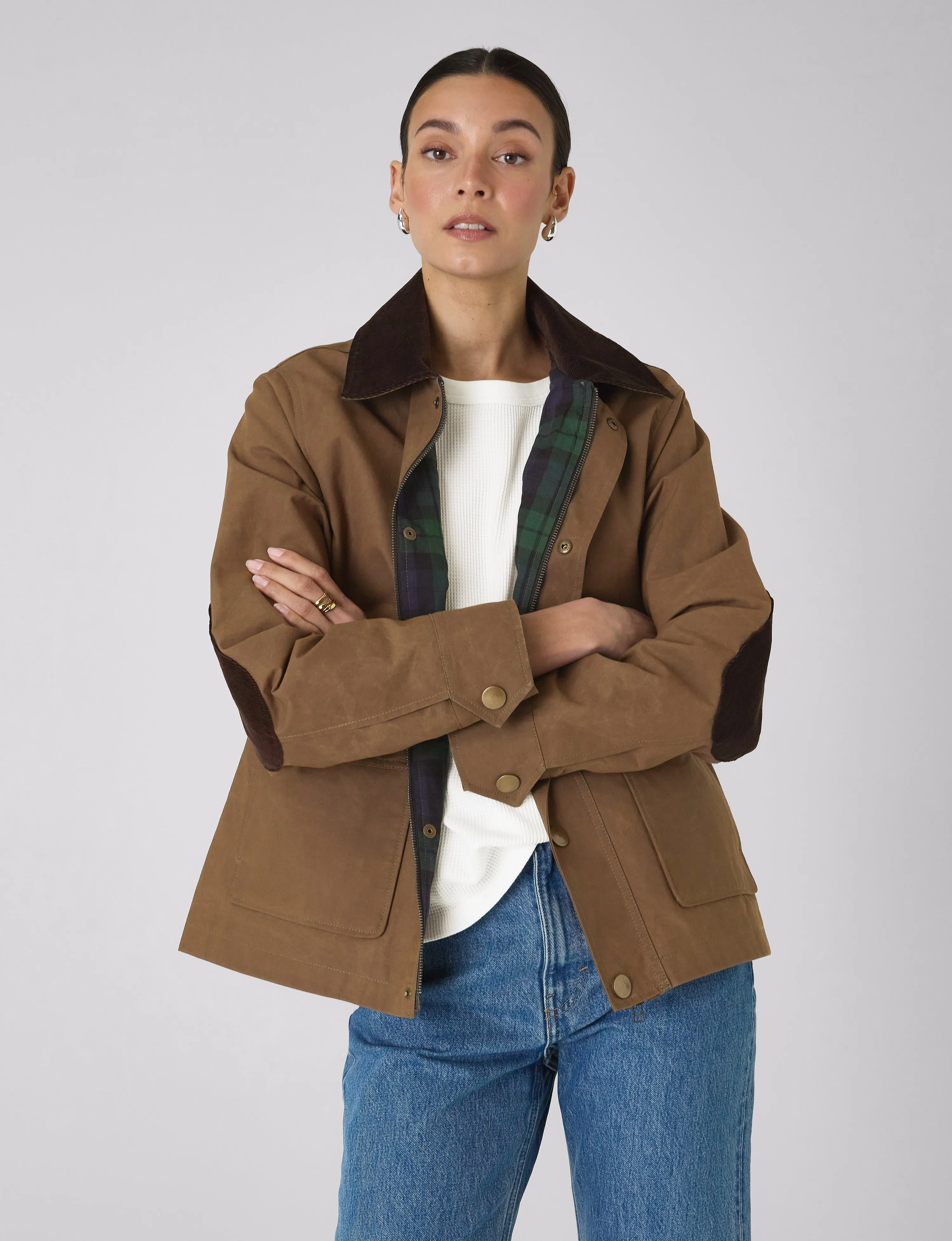 Kent Jacket: Waxed Cotton, Chocolate sold by With Nothing Underneath product image thumbnail 3
