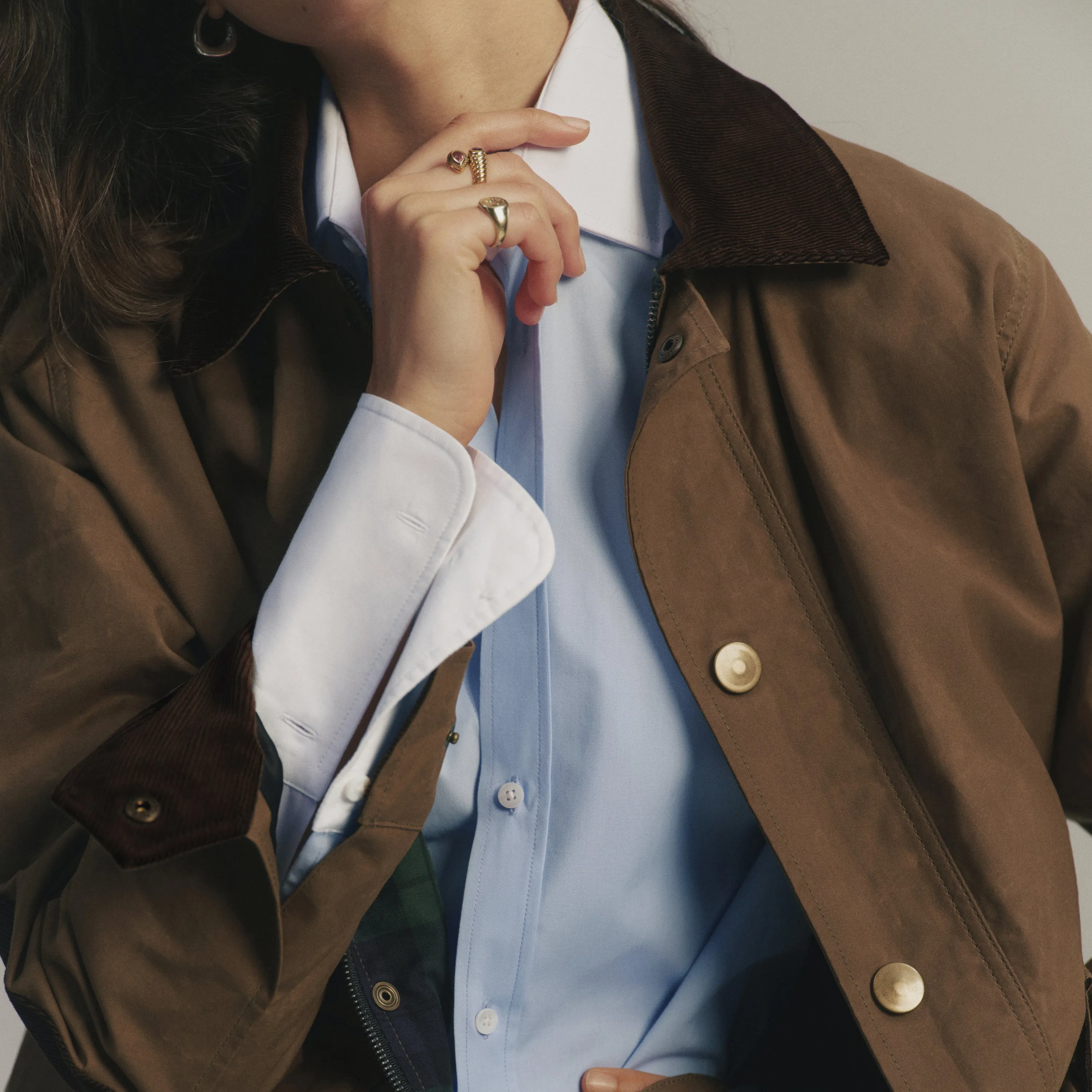 Kent Jacket: Waxed Cotton, Chocolate sold by With Nothing Underneath product image thumbnail 2