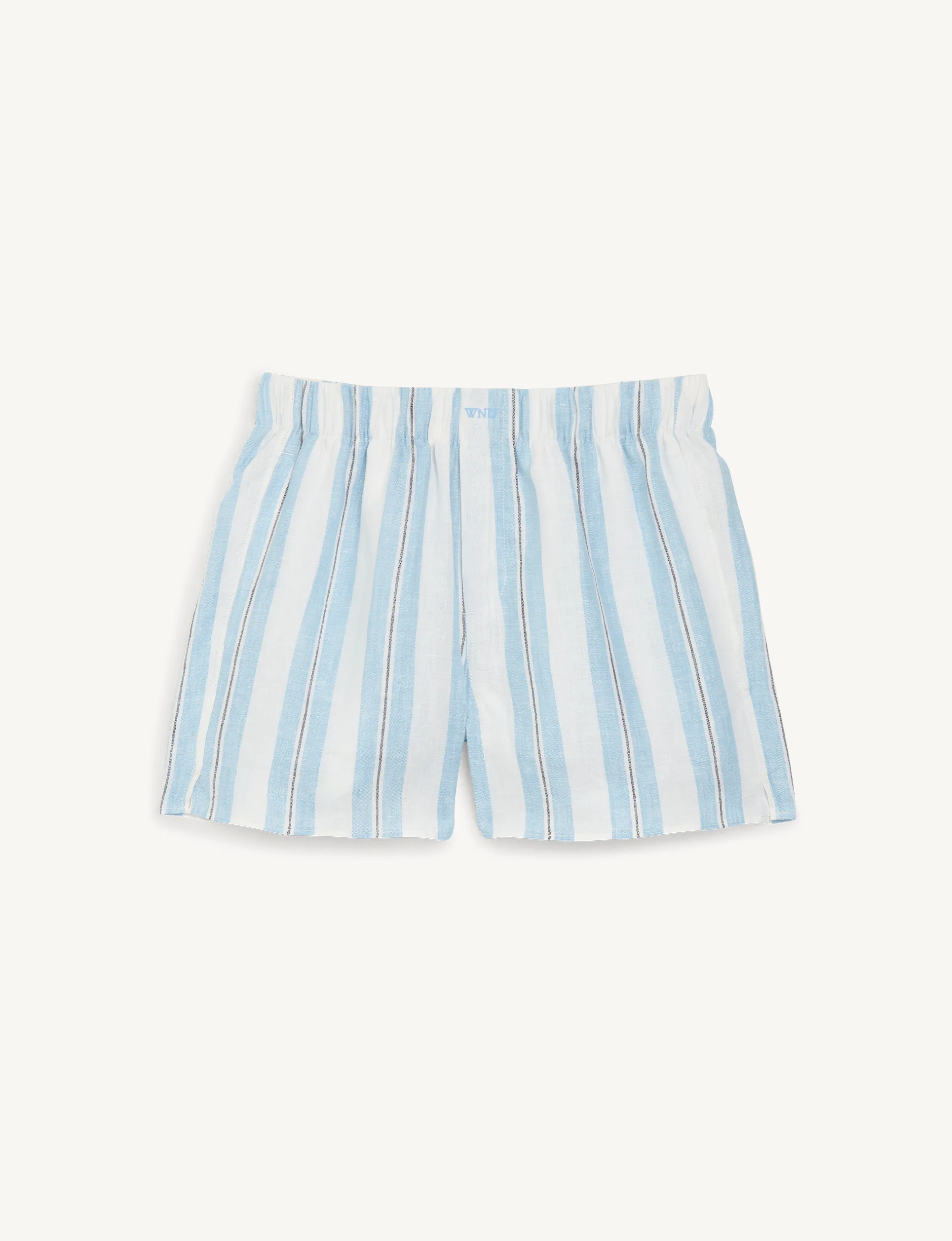 The Boxer: Linen, Cornflower Blue Stripe sold by With Nothing Underneath product image thumbnail 2