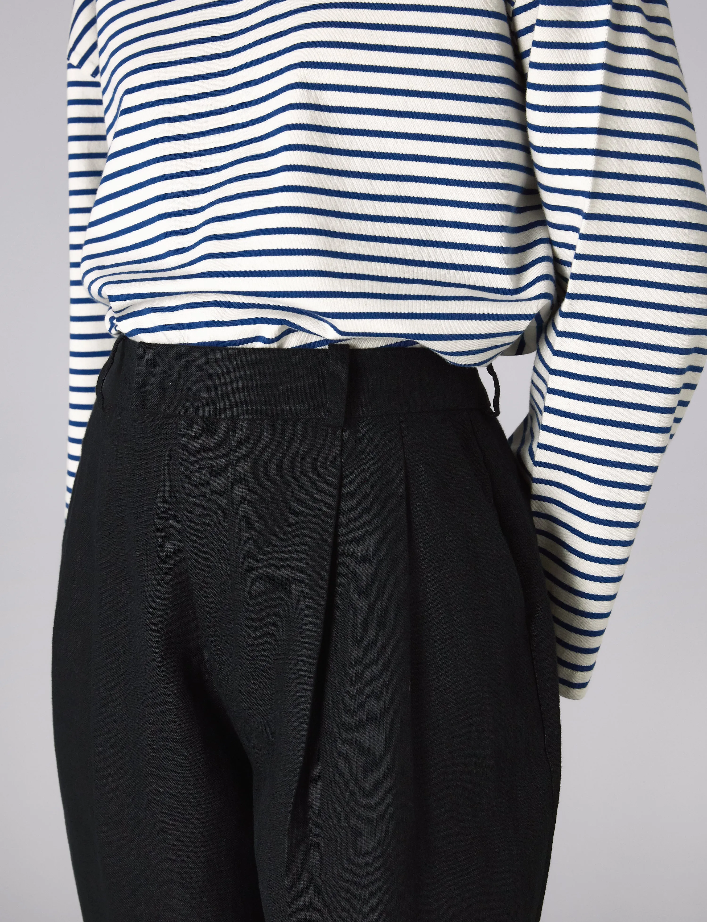 Christy Trouser: Linen, Black sold by With Nothing Underneath product image thumbnail 4