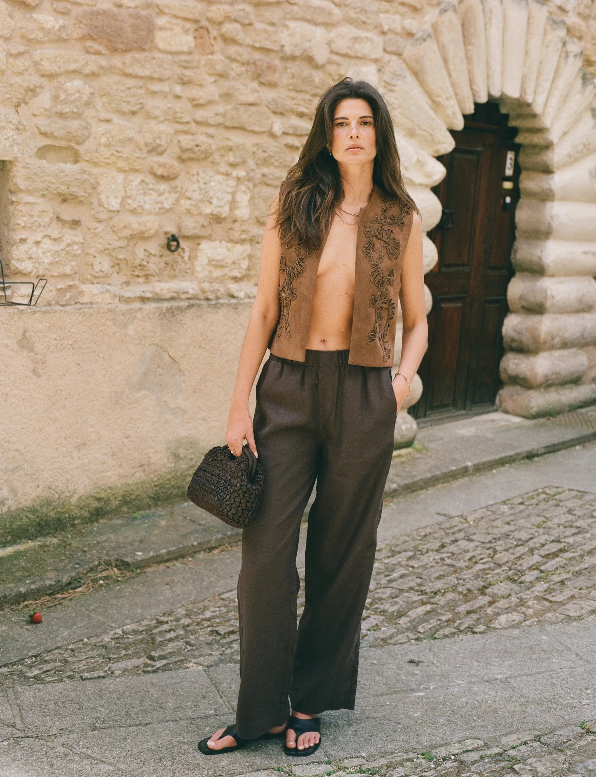 The Set: Hemp Chocolate Shirt & Palazzo sold by With Nothing Underneath product image thumbnail 2