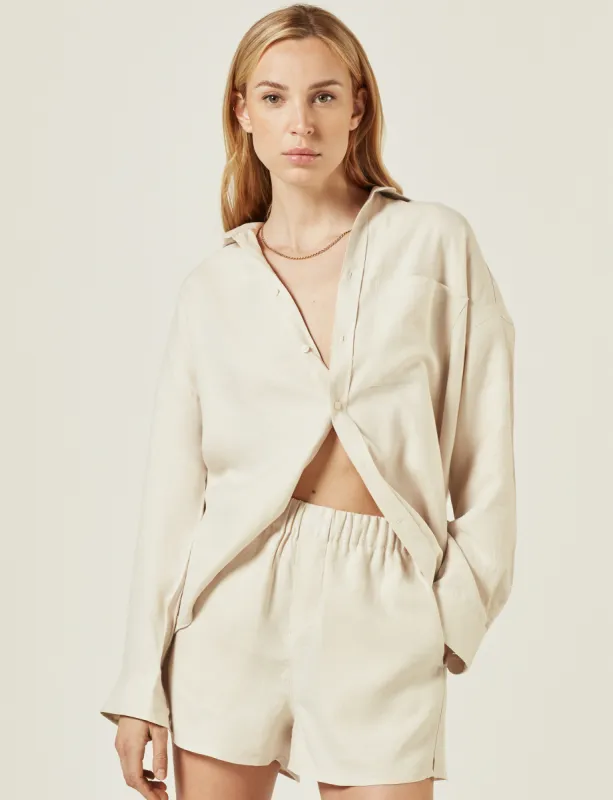 CO-ORD SET: HEMP, PARCHMENT made by With Nothing Underneath