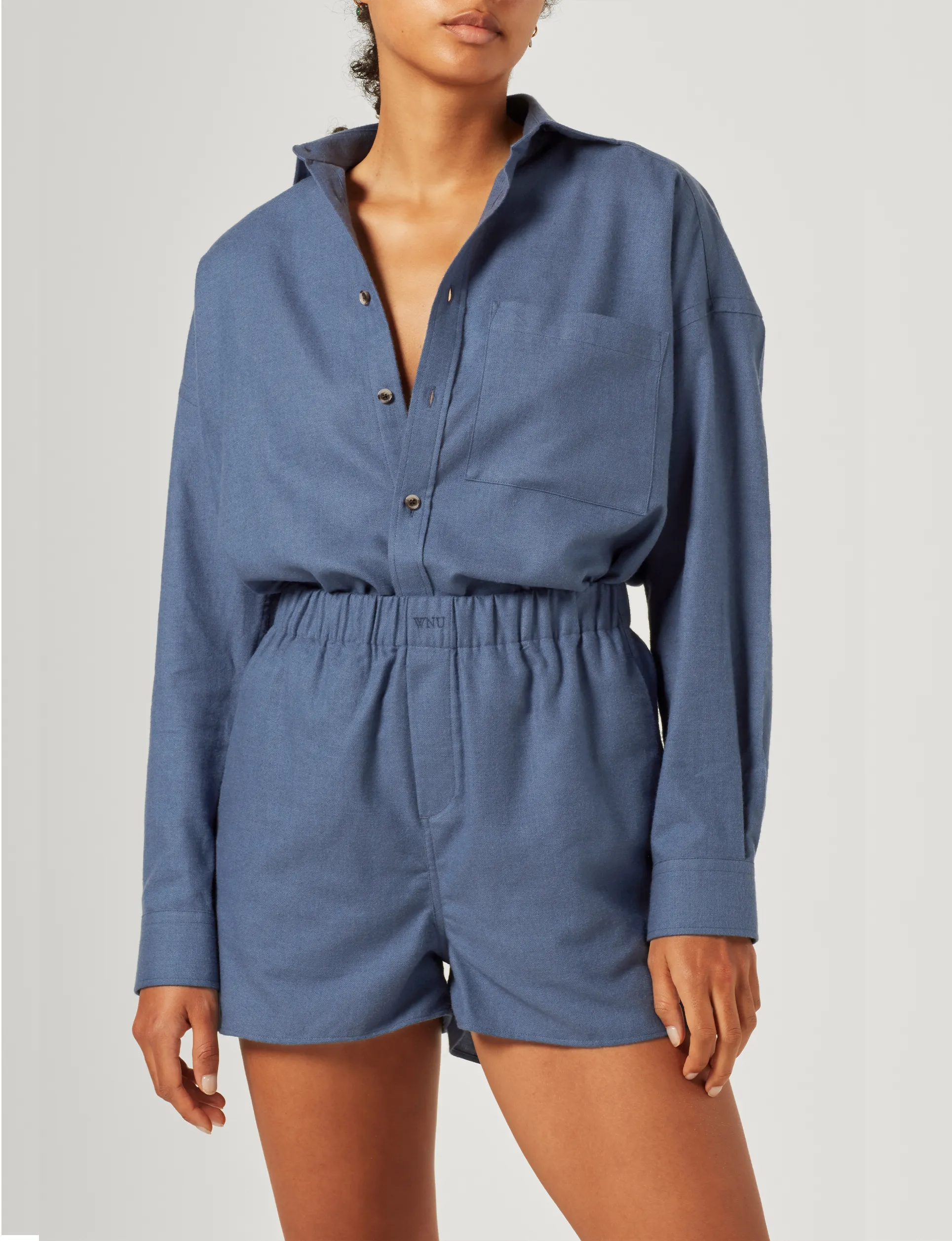 The Weekend: Fine Brushed, Airforce Blue sold by With Nothing Underneath product image thumbnail 3