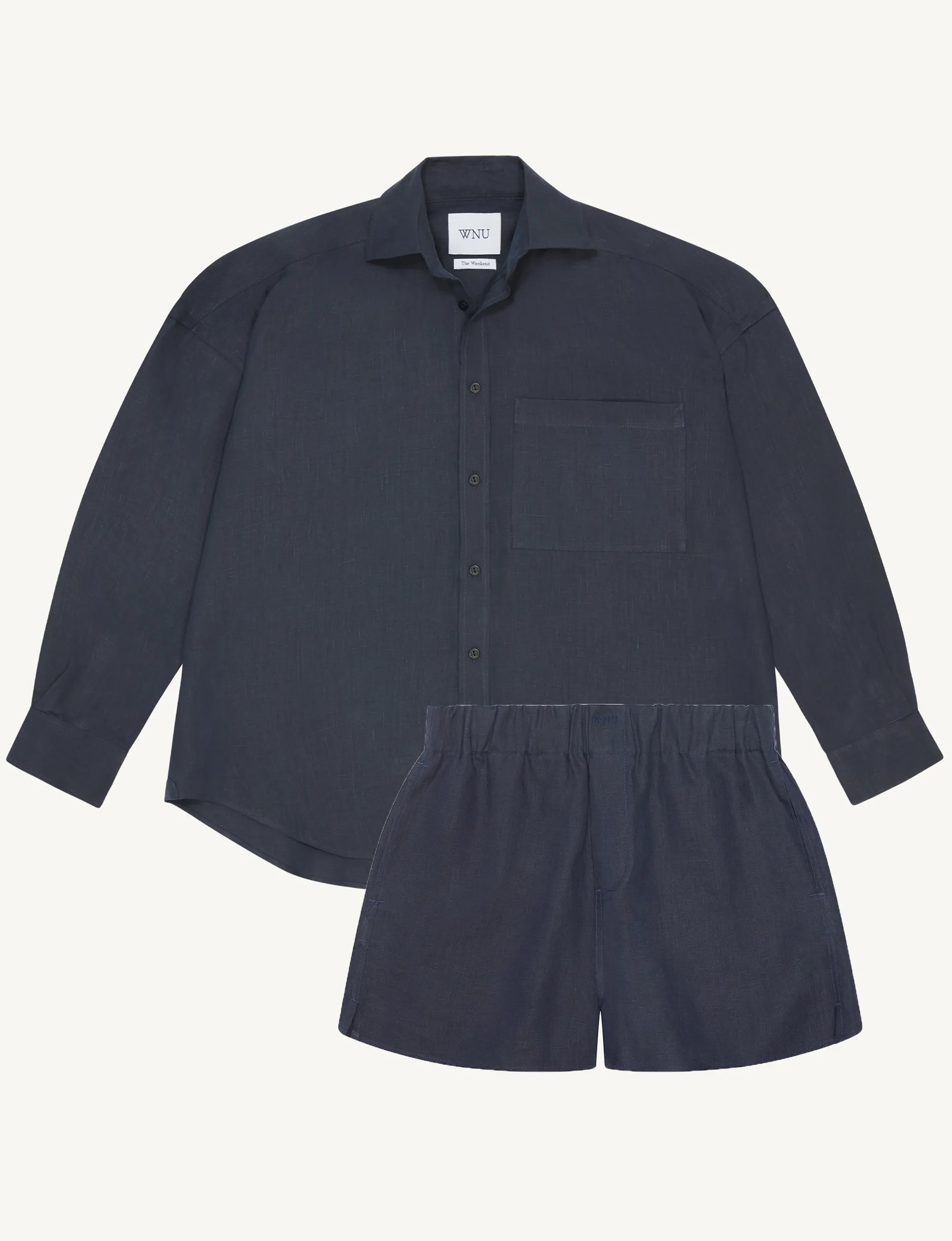 CO-ORD SET: HEMP, NAVY sold by With Nothing Underneath product image thumbnail 2