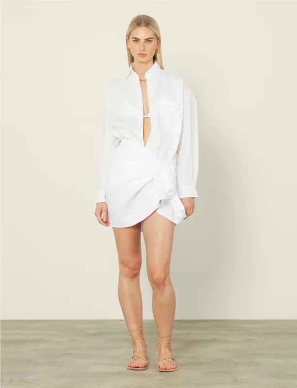 The Sarong Set: Hemp, White made by With Nothing Underneath