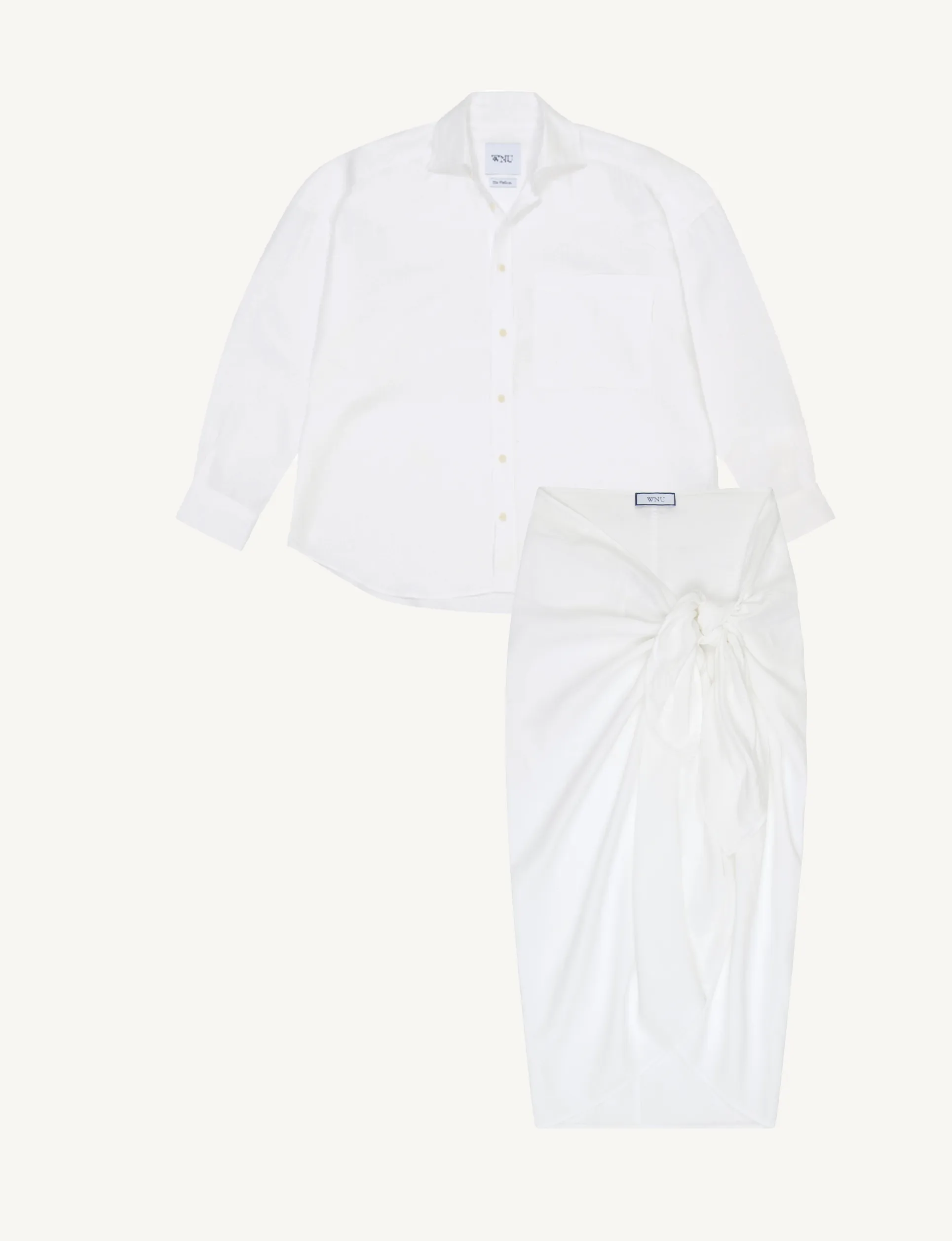 The Sarong Set: Hemp, White sold by With Nothing Underneath product image thumbnail 2