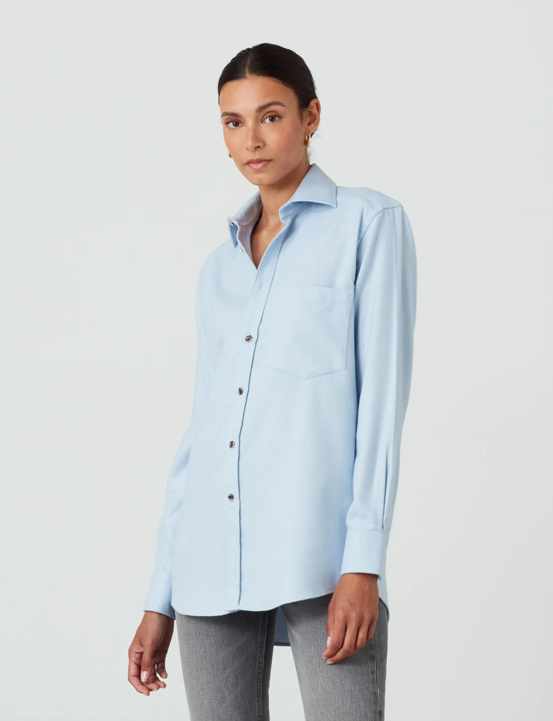 The Boyfriend: Brushed, Arctic Blue sold by With Nothing Underneath