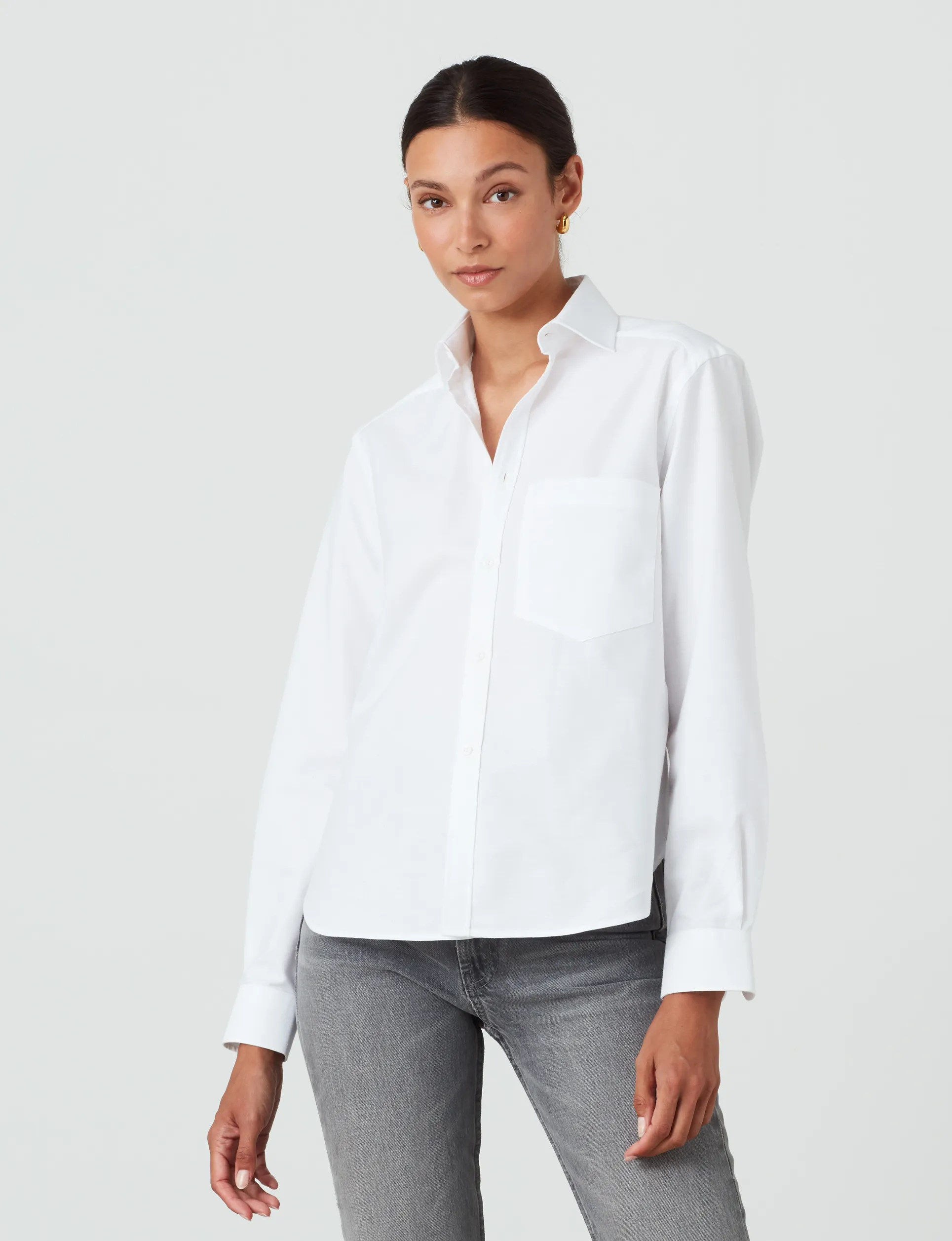 The Classic: Oxford, White sold by With Nothing Underneath