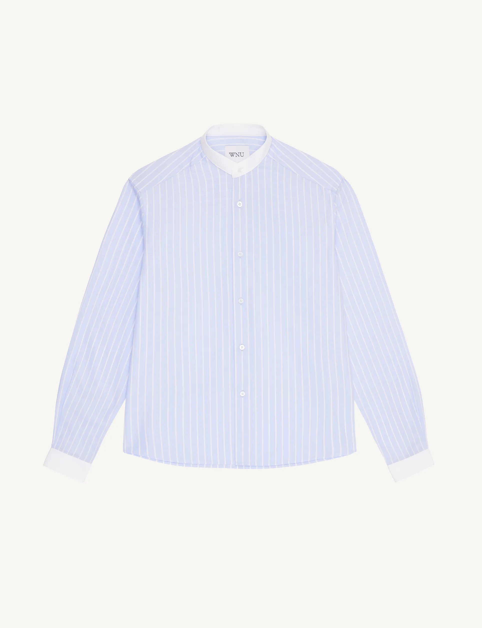 The Girlfriend Collarless Contrast: Poplin, Morning Blue Stripe sold by With Nothing Underneath product image thumbnail 2