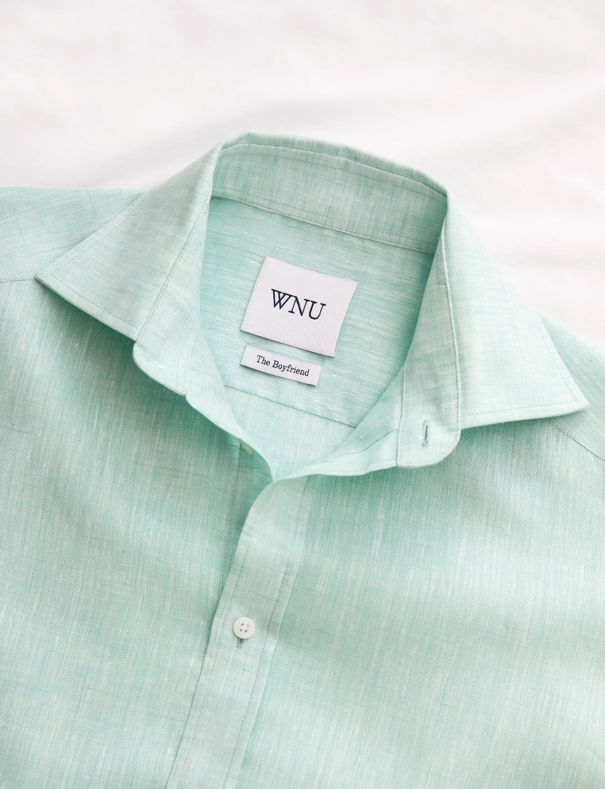 The Boyfriend: Linen, Mint Green sold by With Nothing Underneath product image thumbnail 4