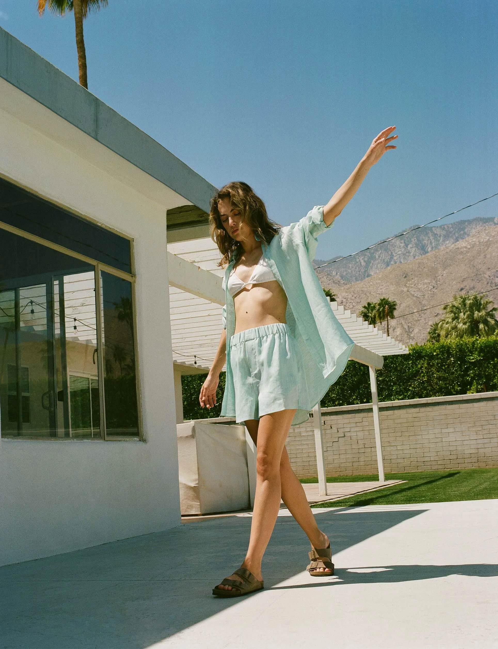 The Boyfriend: Linen, Mint Green sold by With Nothing Underneath product image thumbnail 5