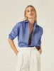 The Boyfriend: Linen, Lapis Blue sold by With Nothing Underneath