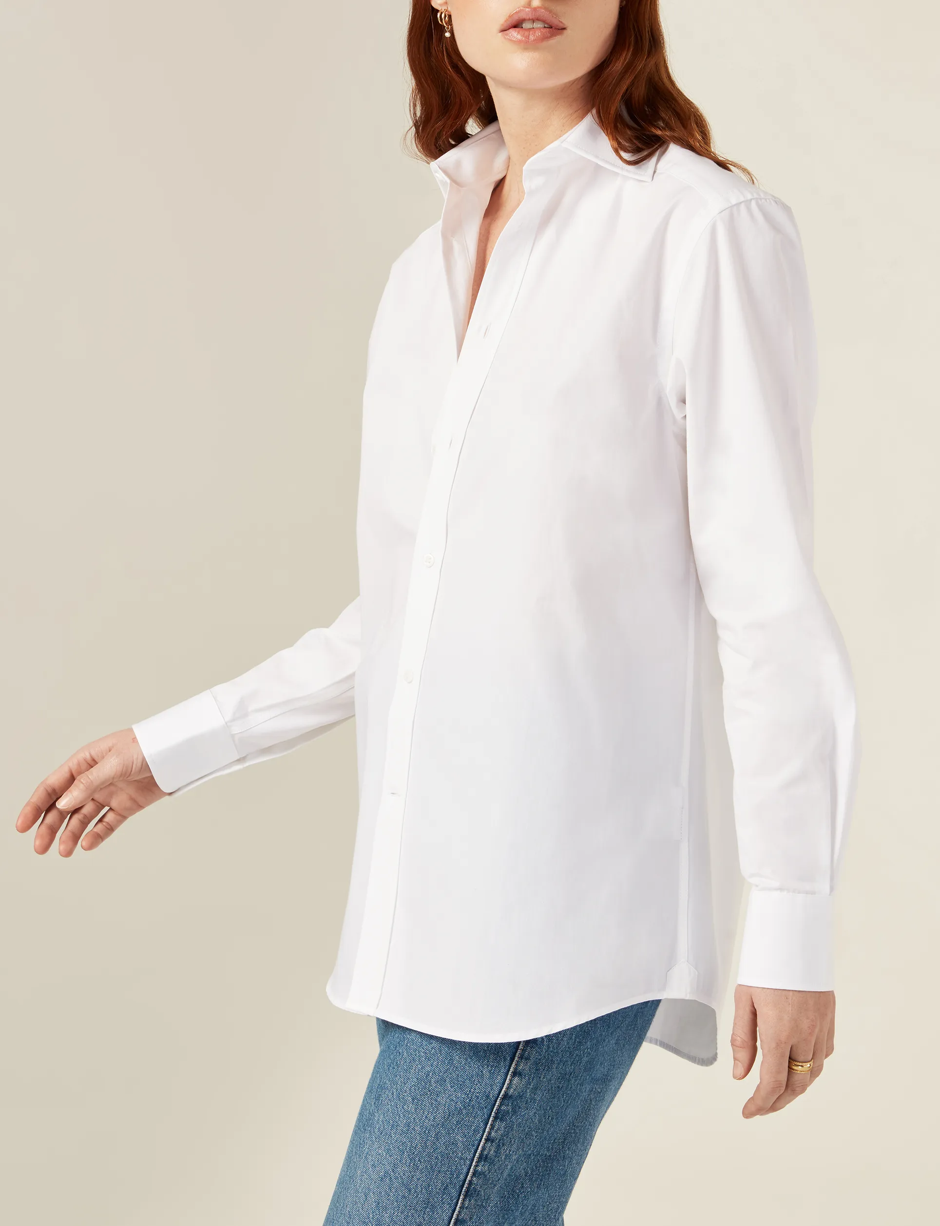 The Boyfriend: Poplin, White sold by With Nothing Underneath product image thumbnail 4
