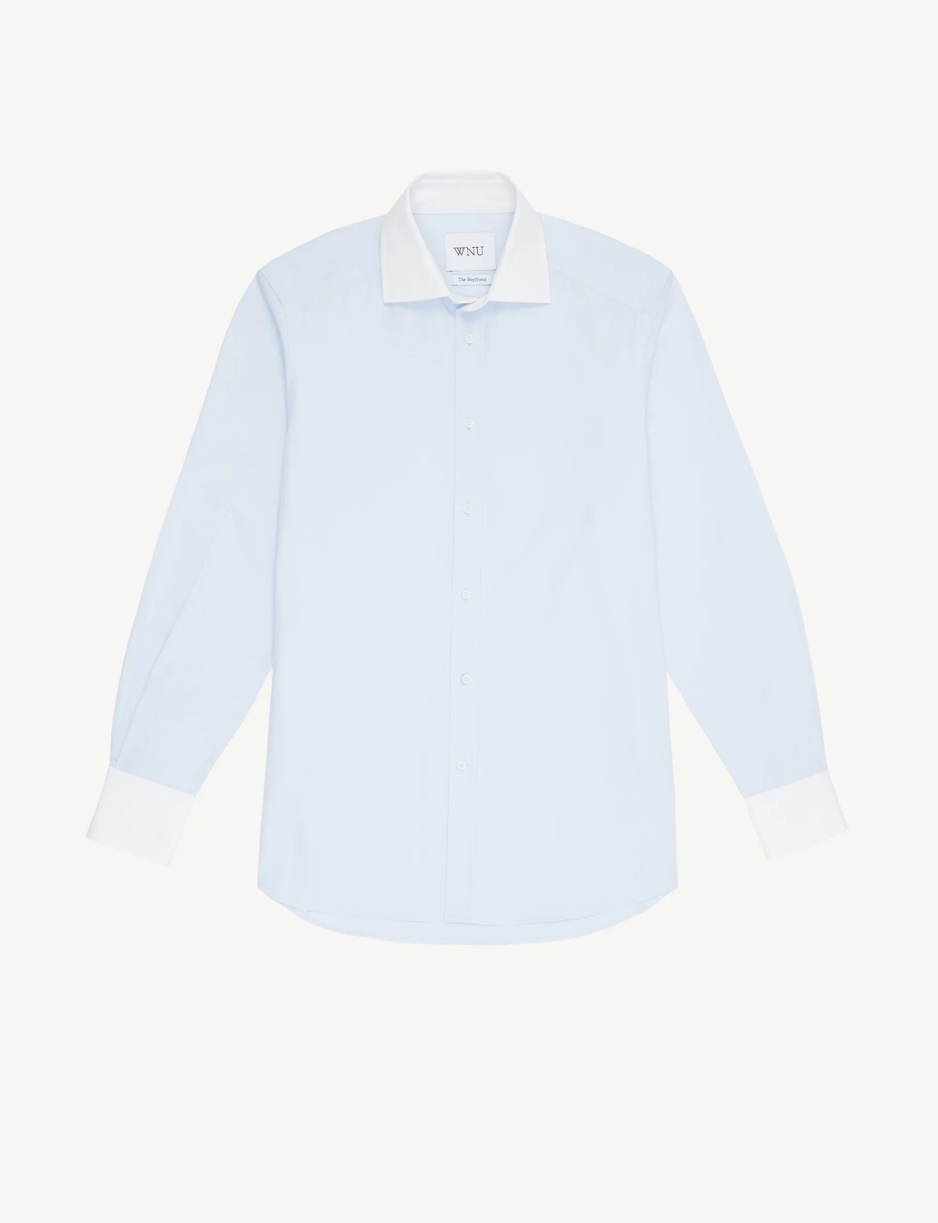 The Boyfriend Contrast: Poplin, Steel Blue sold by With Nothing Underneath product image thumbnail 3