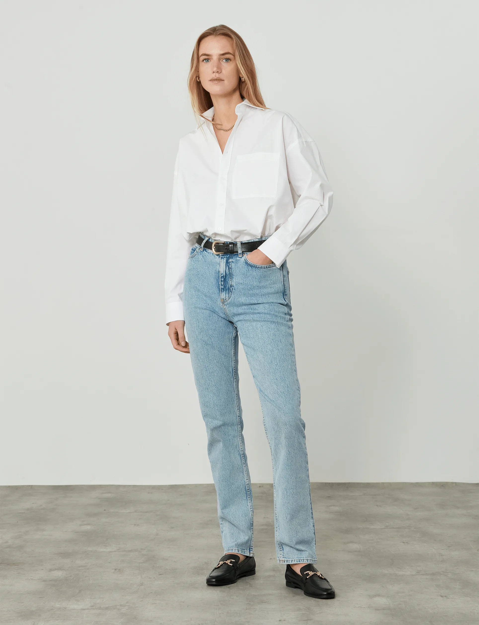 The Weekend: Fine Poplin, White sold by With Nothing Underneath product image thumbnail 3