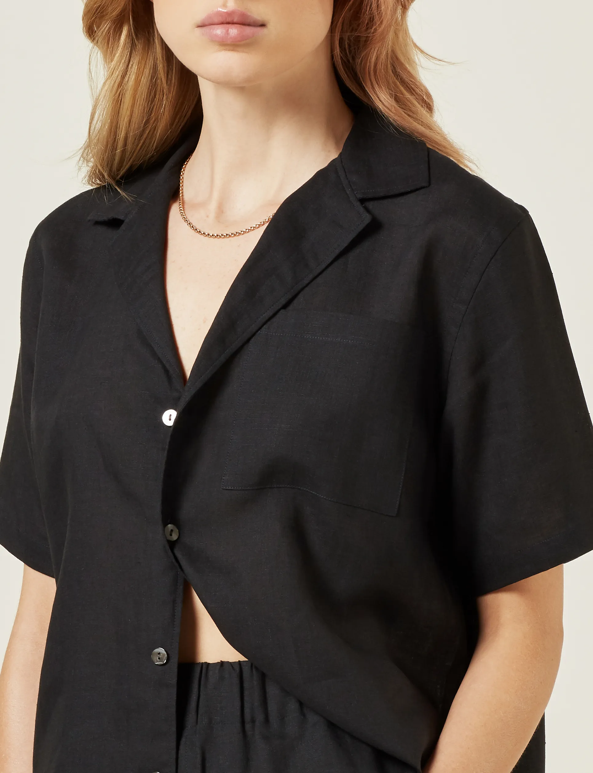 The Cabana: Linen, Black sold by With Nothing Underneath product image thumbnail 3