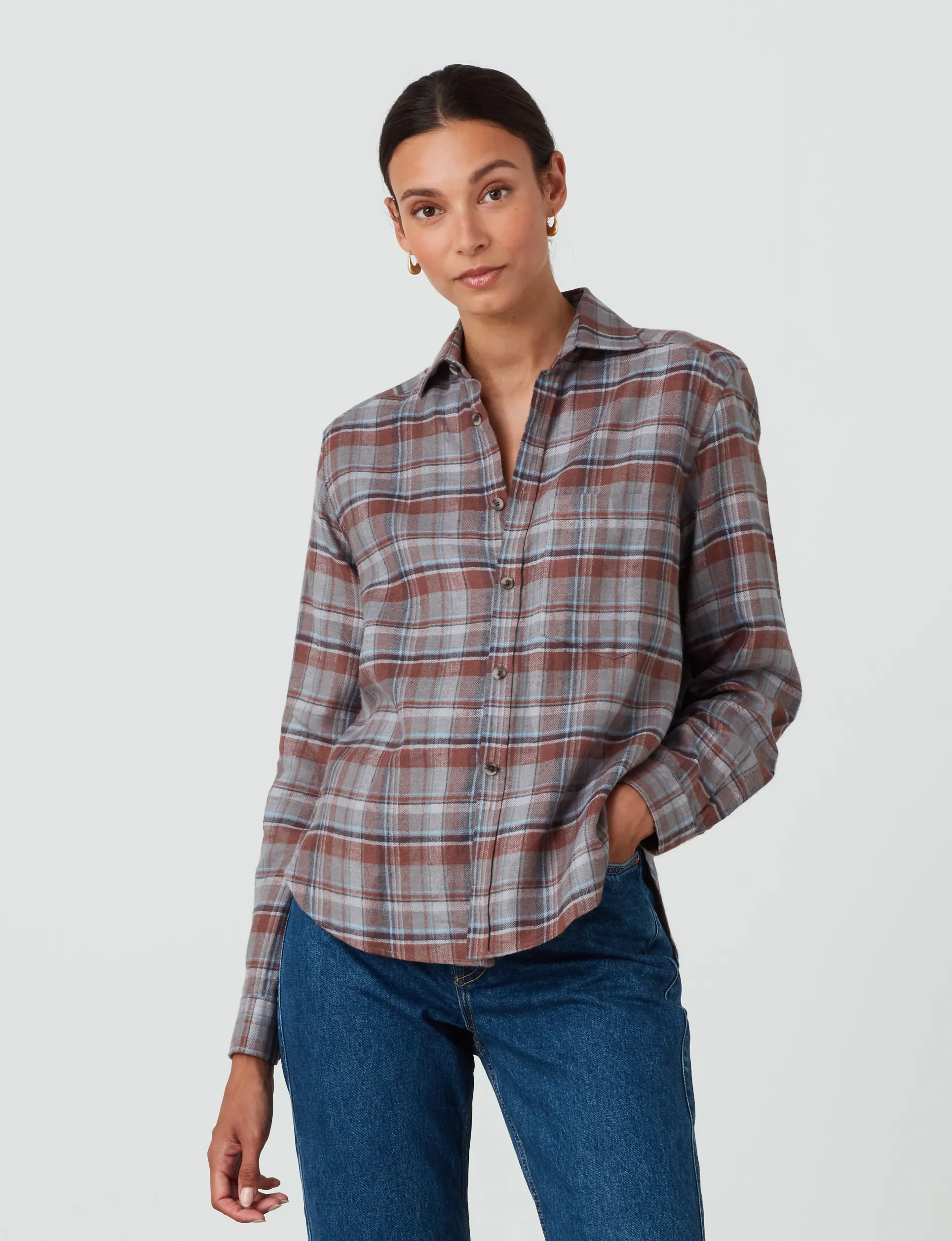 The Classic: Fine Brushed, Rust Plaid sold by With Nothing Underneath product image thumbnail 2