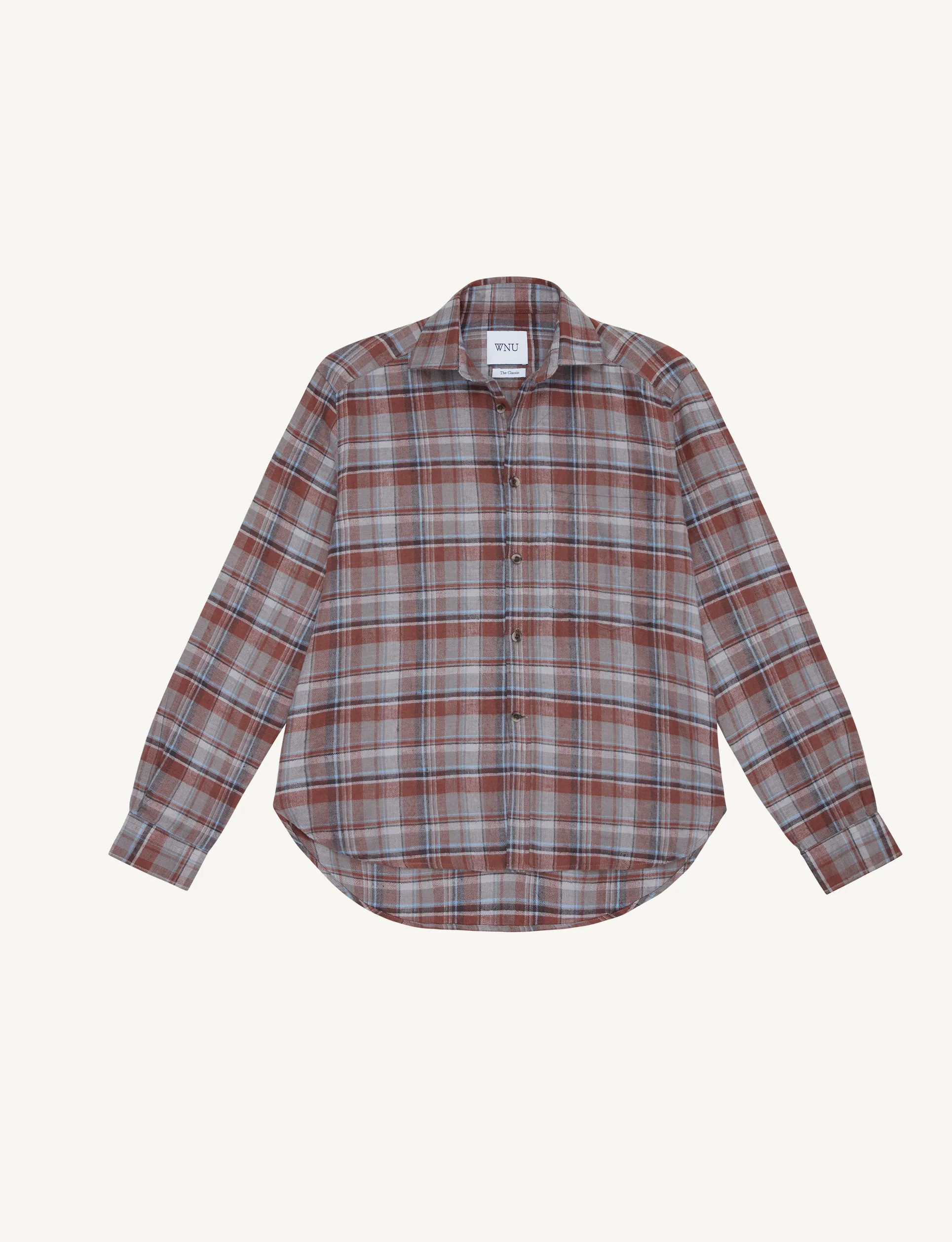 The Classic: Fine Brushed, Rust Plaid sold by With Nothing Underneath product image thumbnail 3