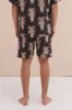 Men’s Pyjama Shorts Howie Pineapple Print Black/Gold sold by Desmond & Dempsey