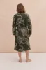 Men’s Quilted Robe Jag Print Green sold by Desmond & Dempsey